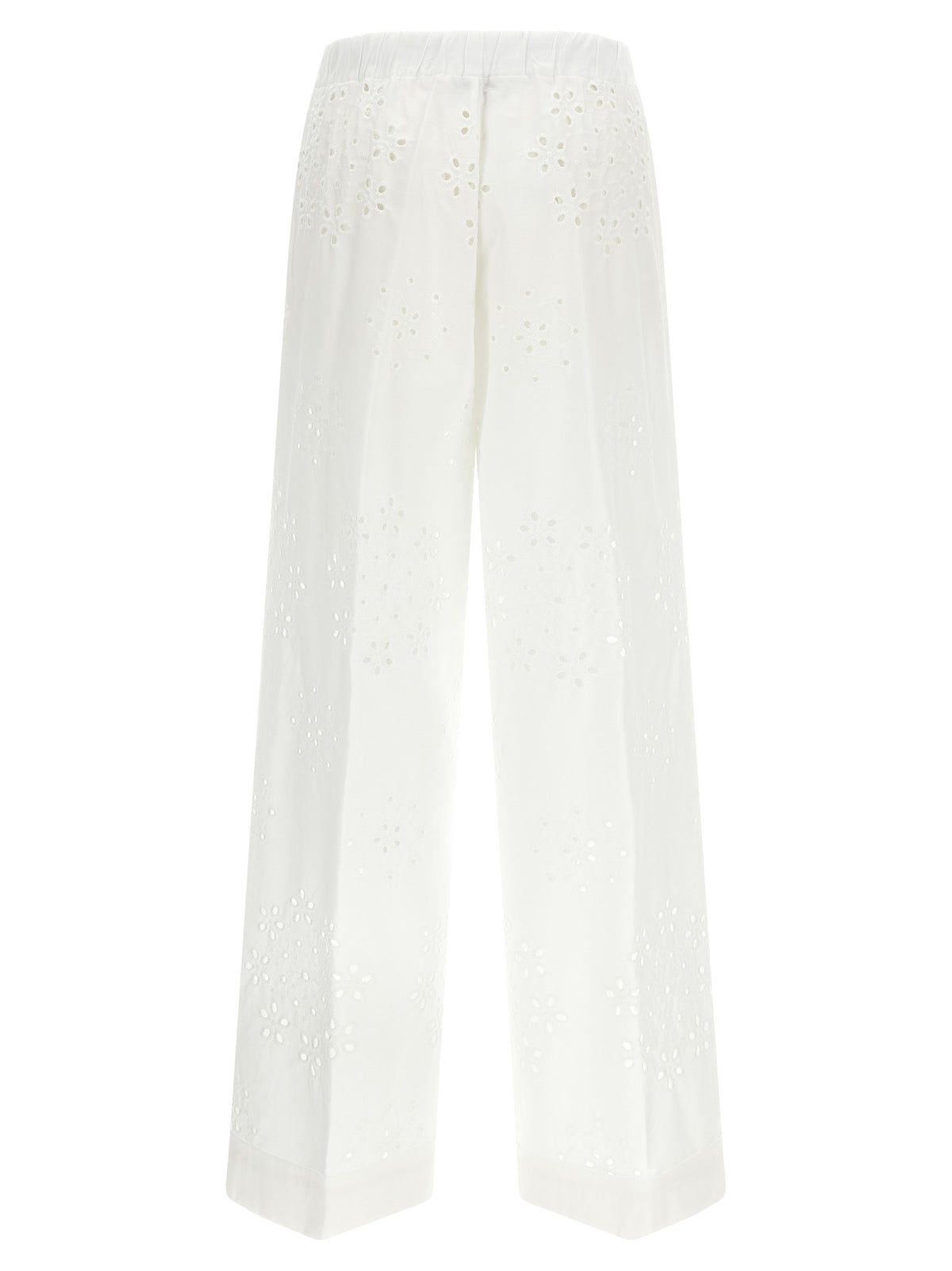Herno White Cotton Casual Pants
