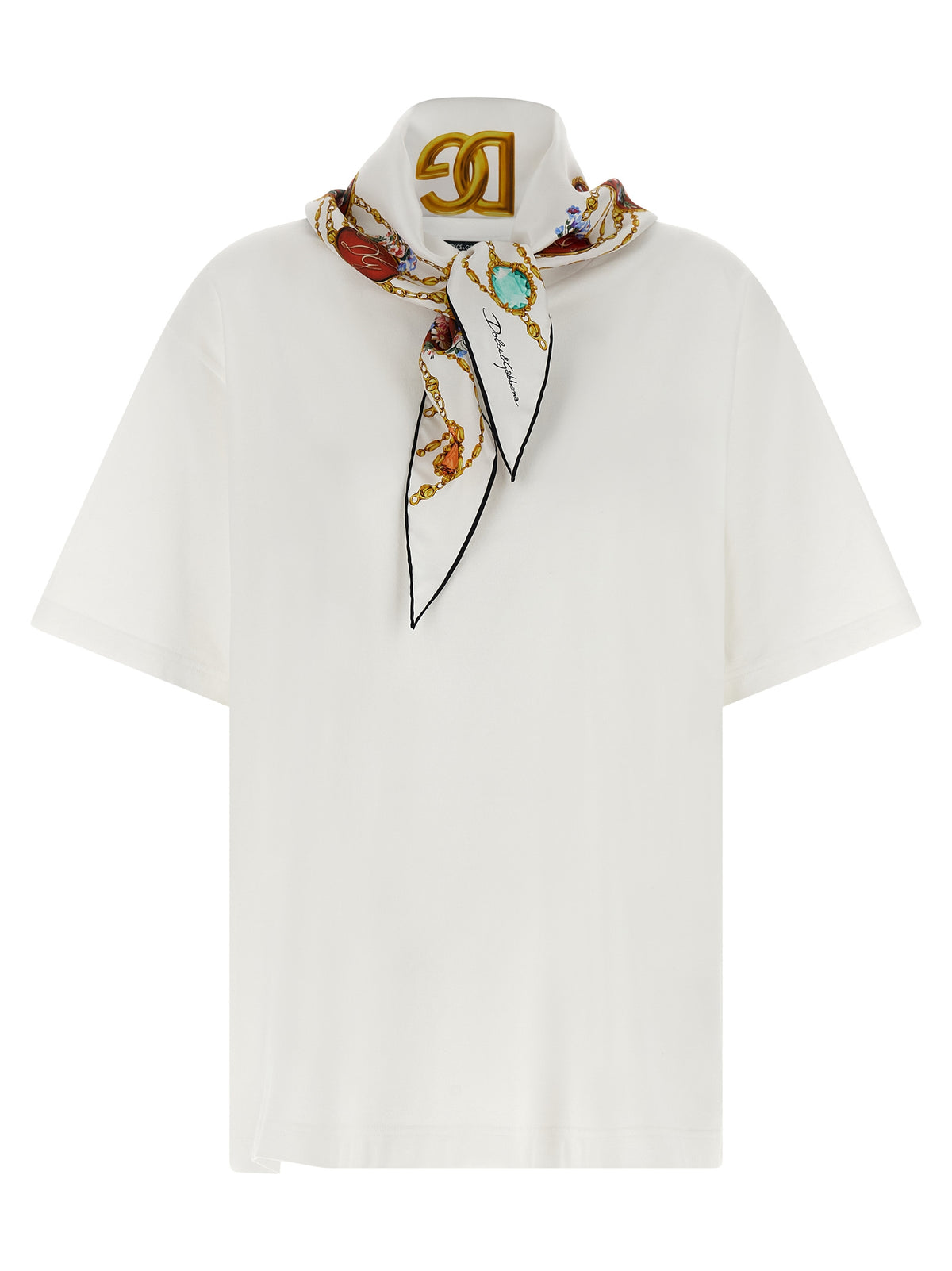 Dolce & Gabbana White Cotton T-Shirt