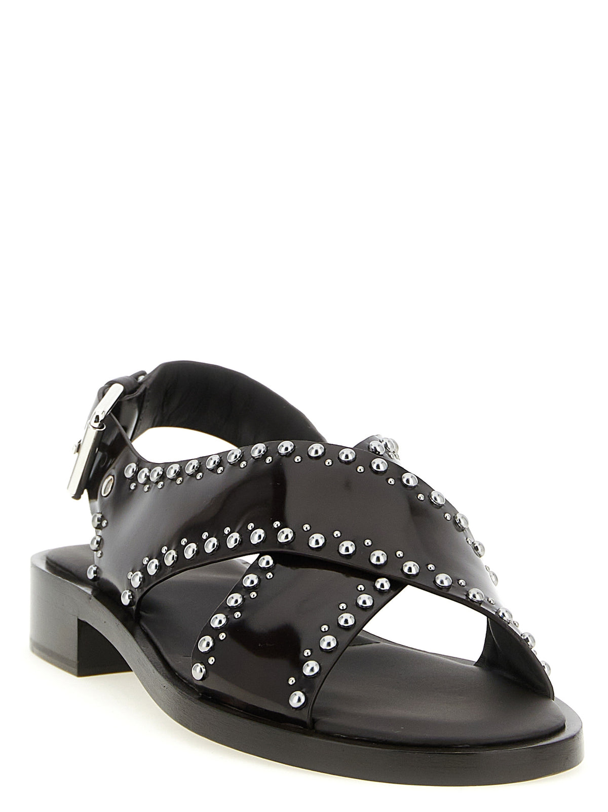 Church's Brown Calfskin Flat Sandals