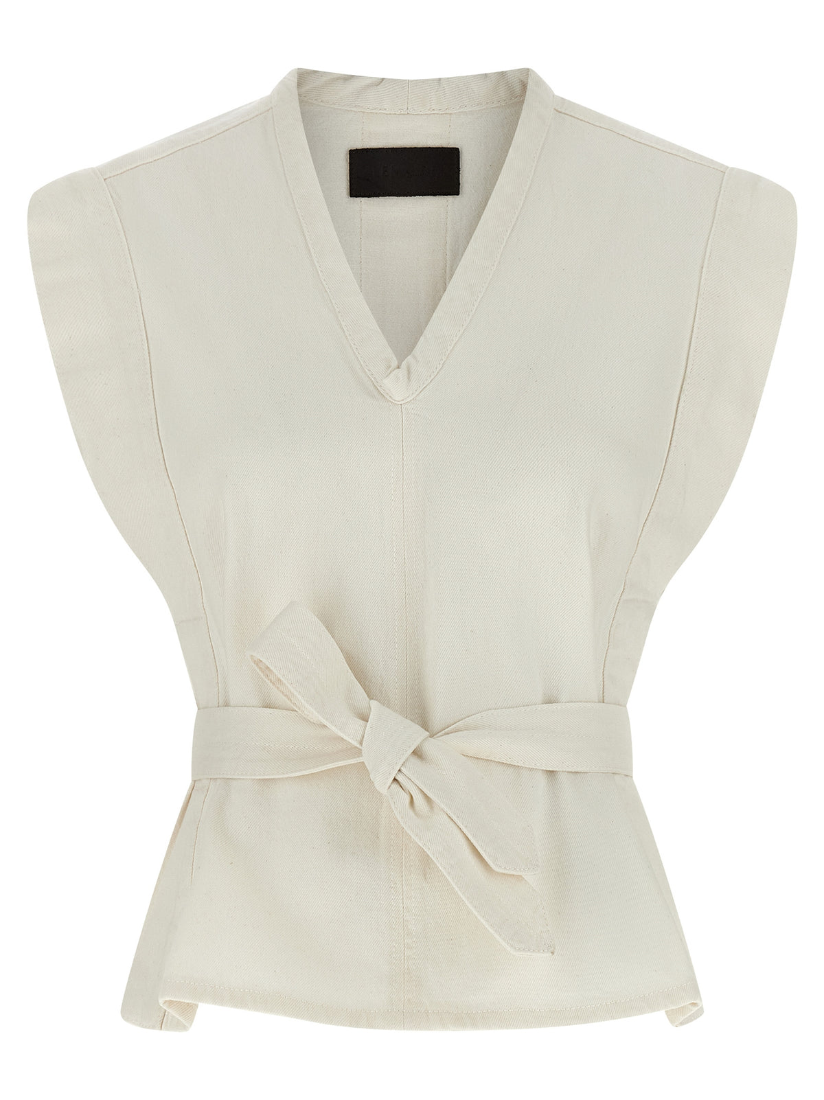 Lemaire White Cotton Sleeveless Jacket