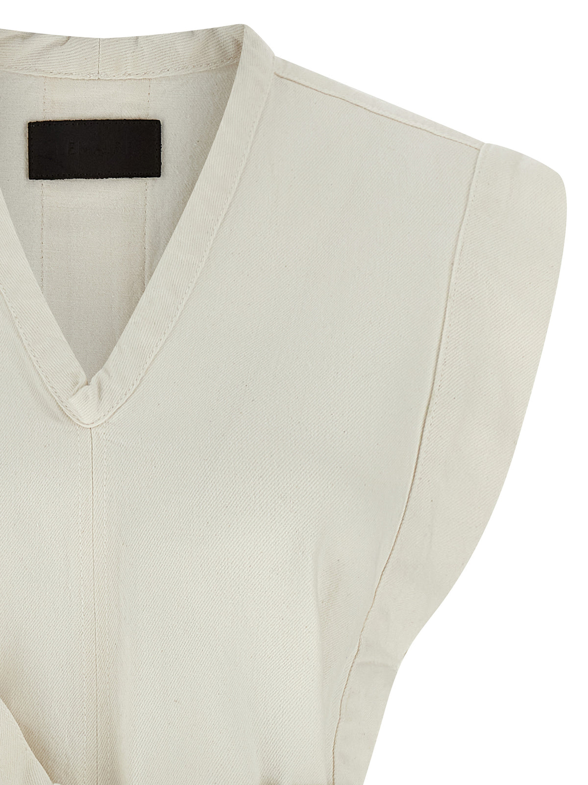 Lemaire White Cotton Sleeveless Jacket