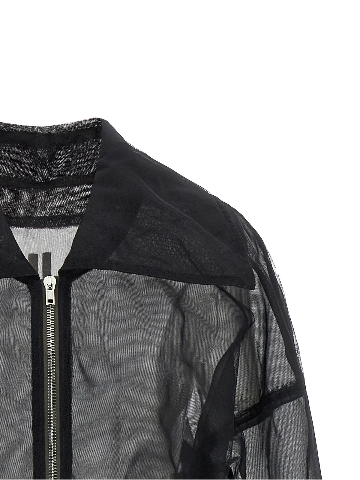 Rick Owens Black Nylon Bomber