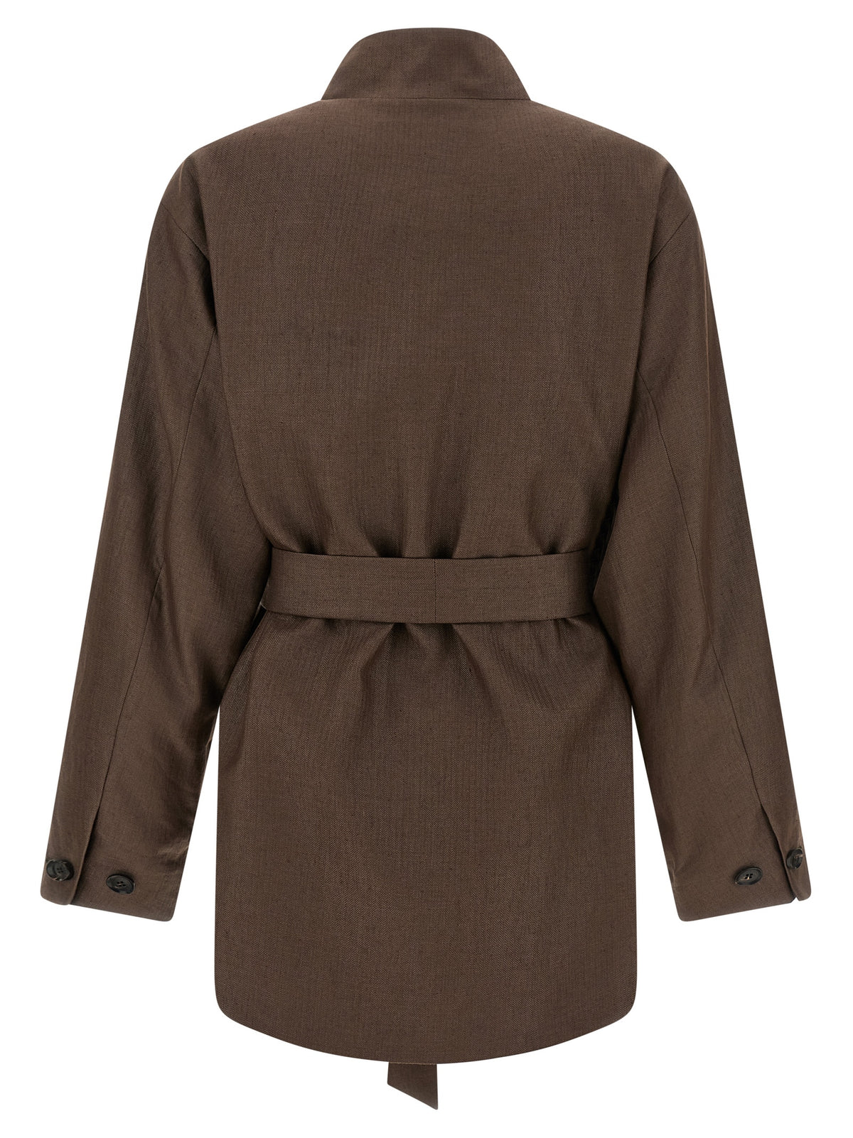 Kiton Brown Polyamide Blazer