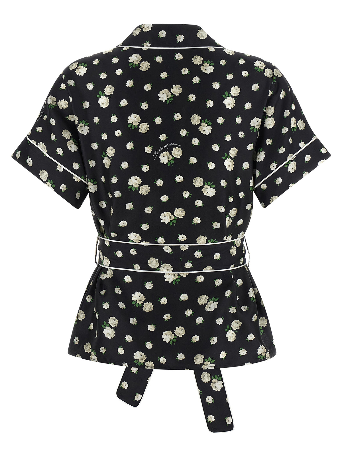 Dolce & Gabbana Black Silk Blouse