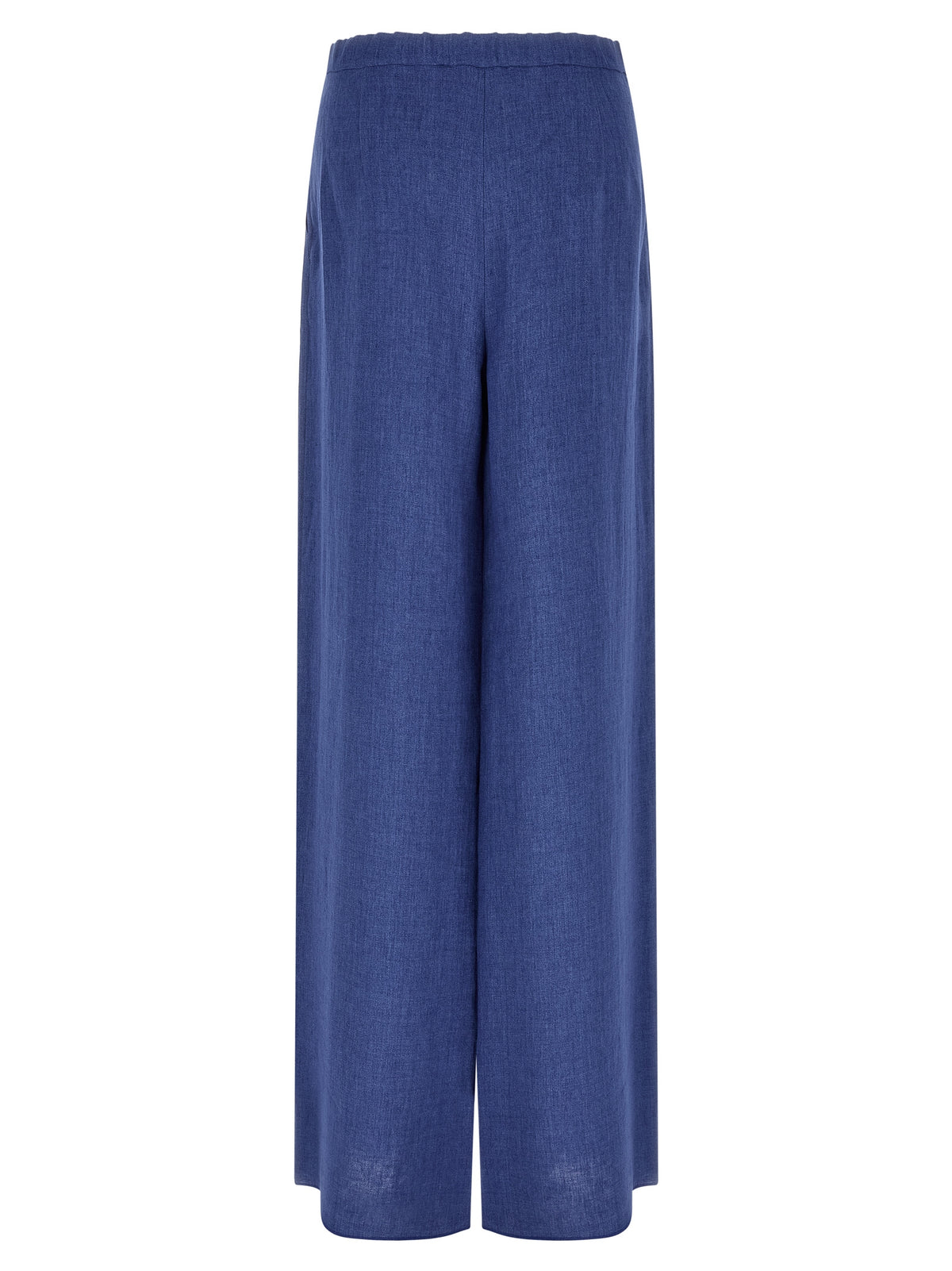 Max Mara Blue Linen Casual Pants