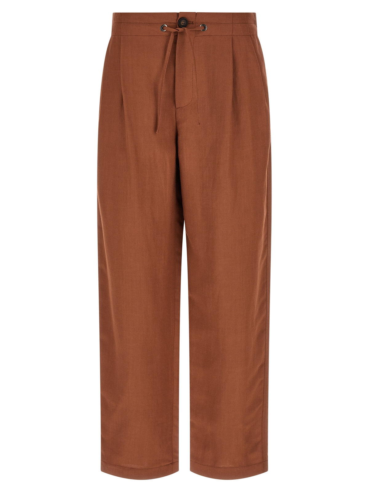 Brunello Cucinelli Red Viscose Casual Pants