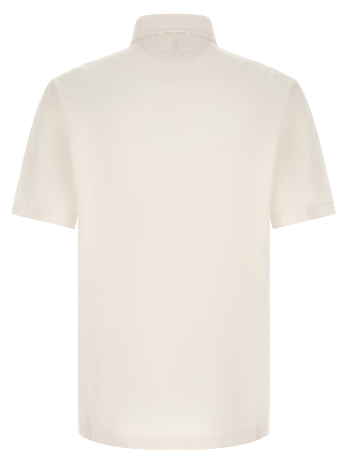 Brunello Cucinelli White Virgin Wool Polo Shirt