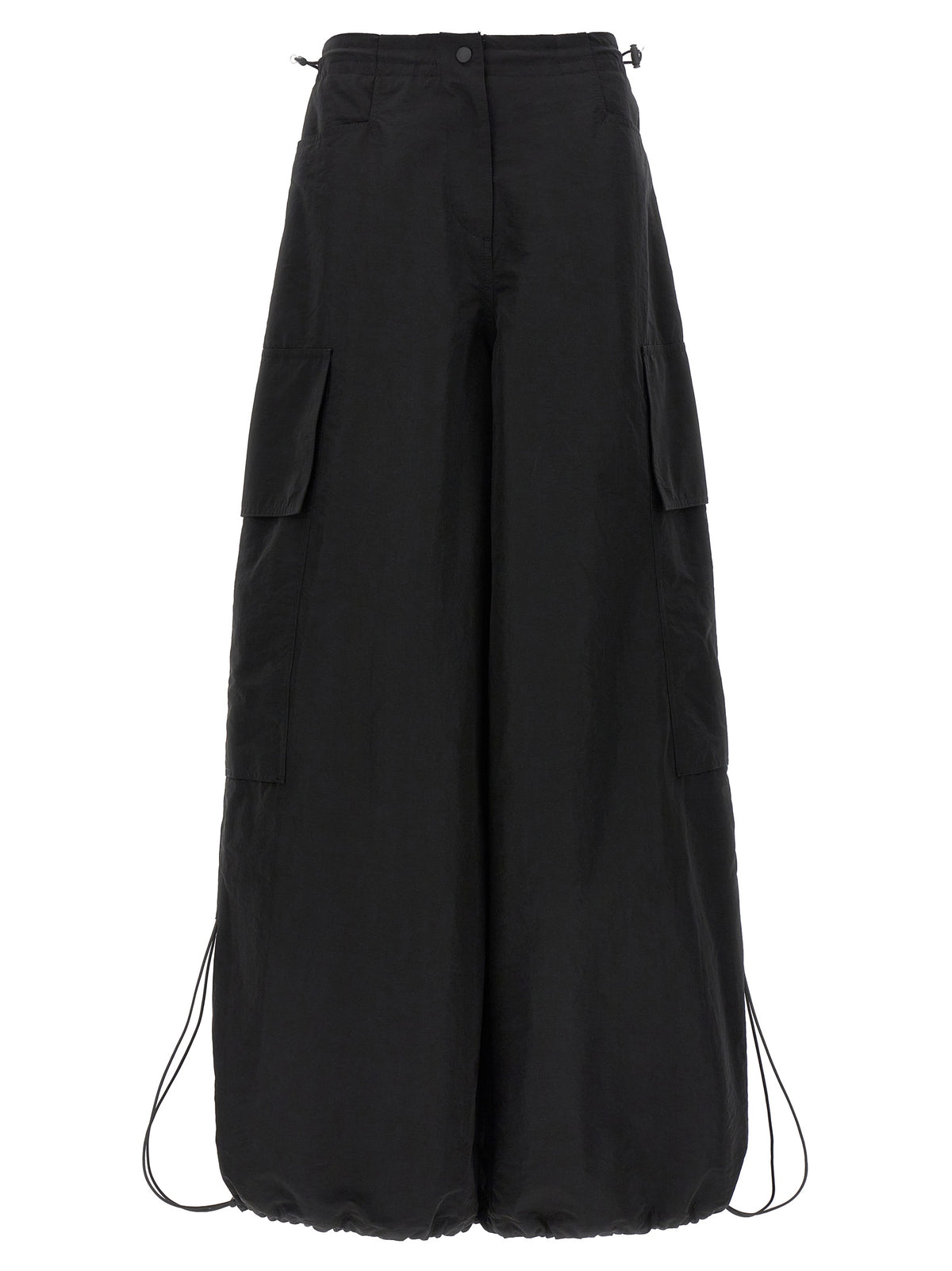 Palm Angels Black Polyamide Casual Pants