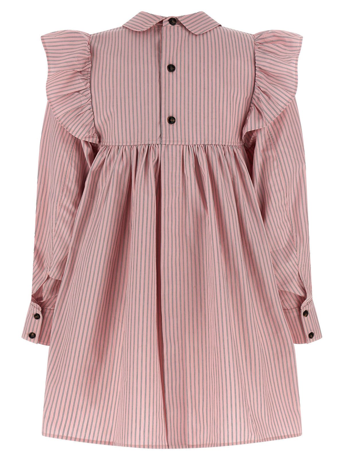 Ganni Multicolor Organic Cotton Short Dress