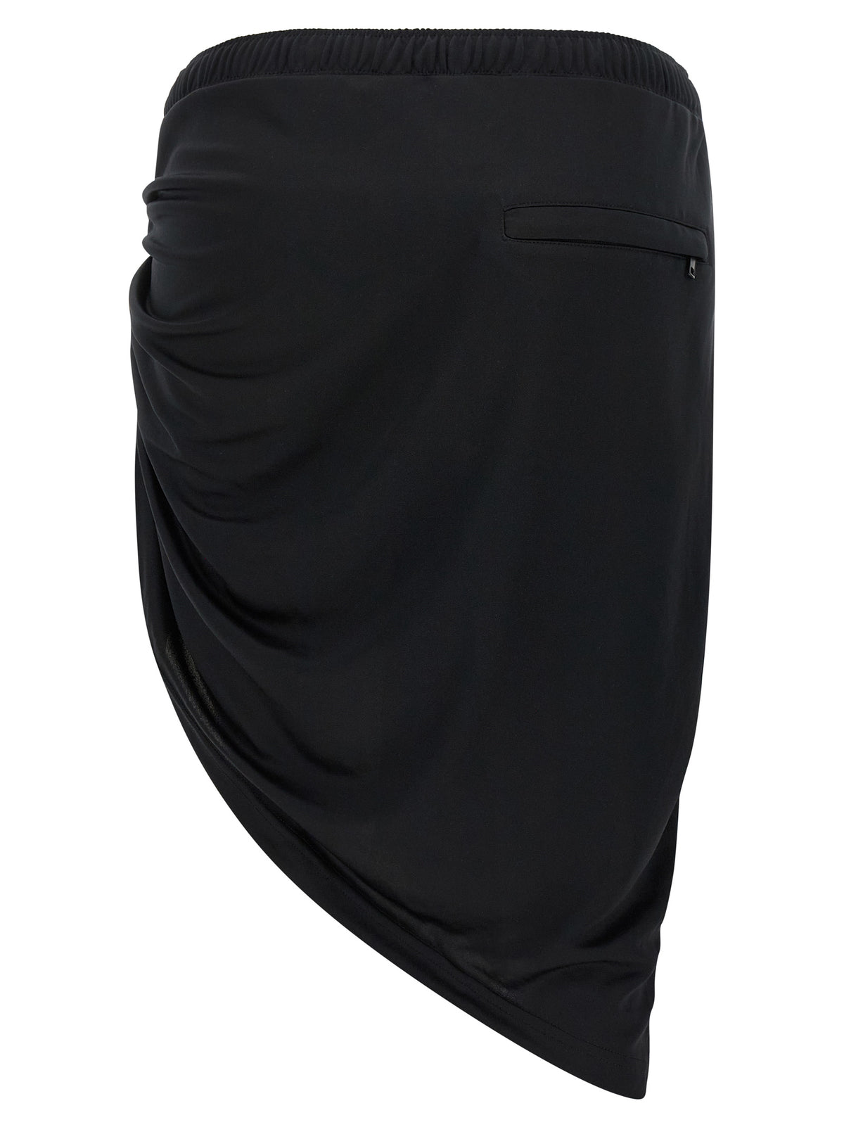 Courrèges Black Polyester Long Skirt