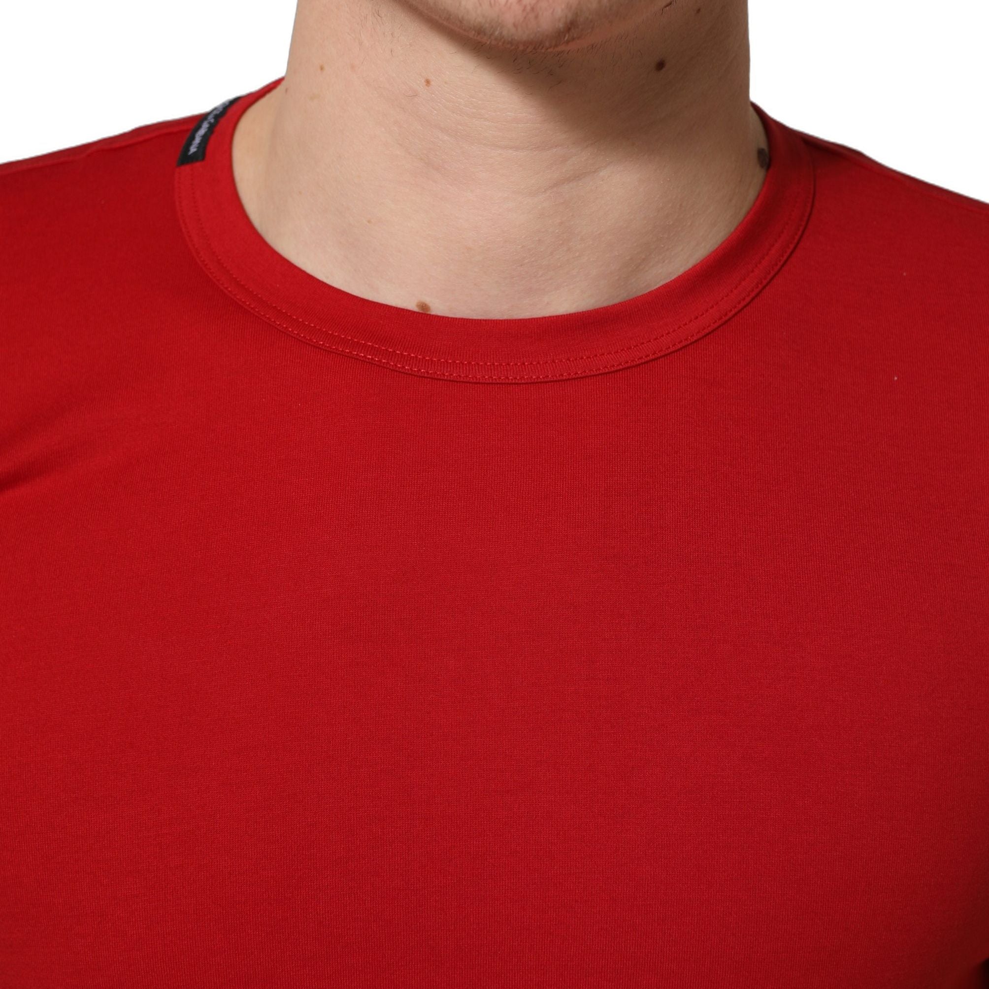 Dolce & Gabbana Red Goodluck 2023 Cotton Crew Neck T-shirt
