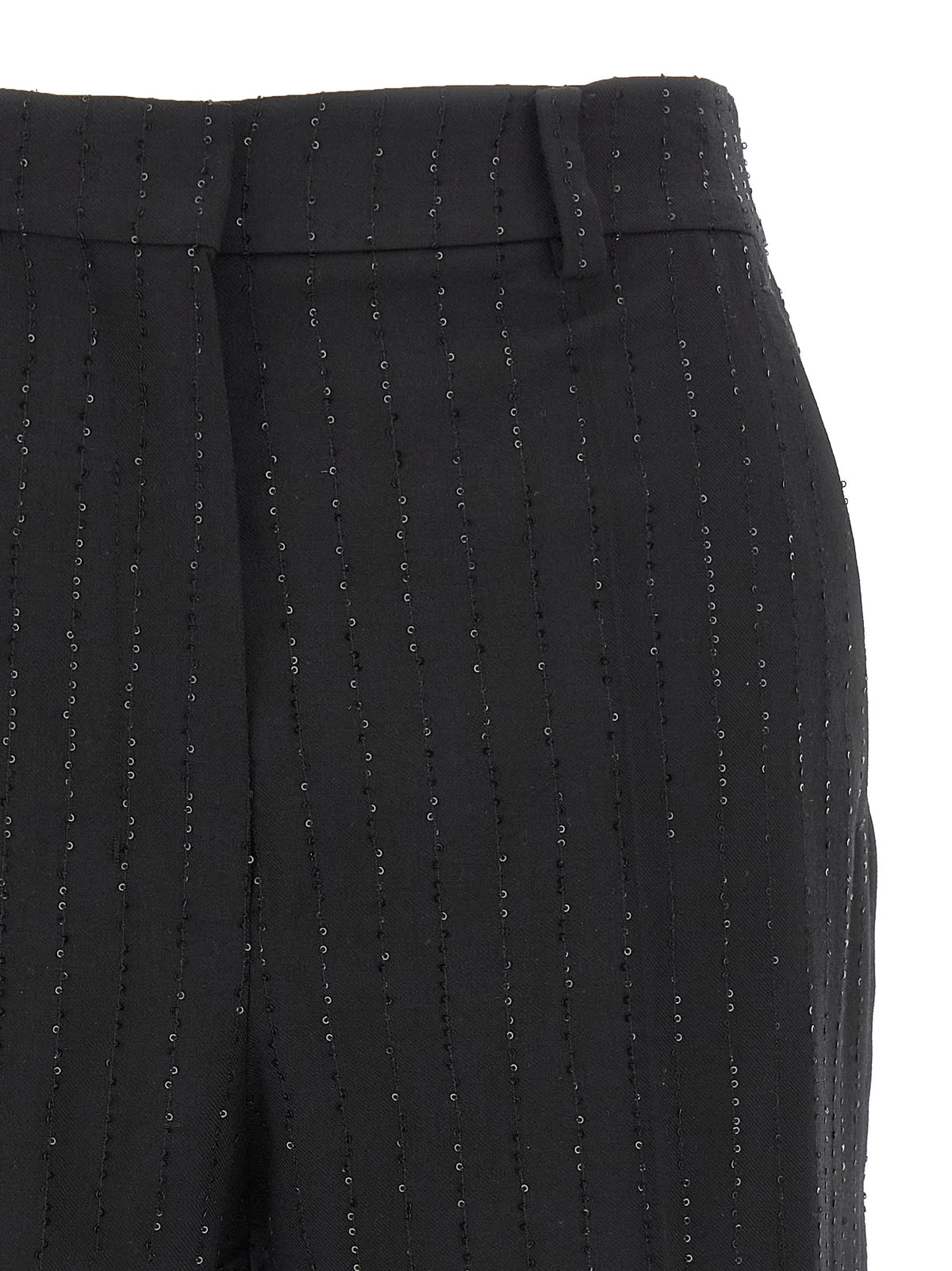 Max Mara Black Virgin Wool Bermuda Shorts