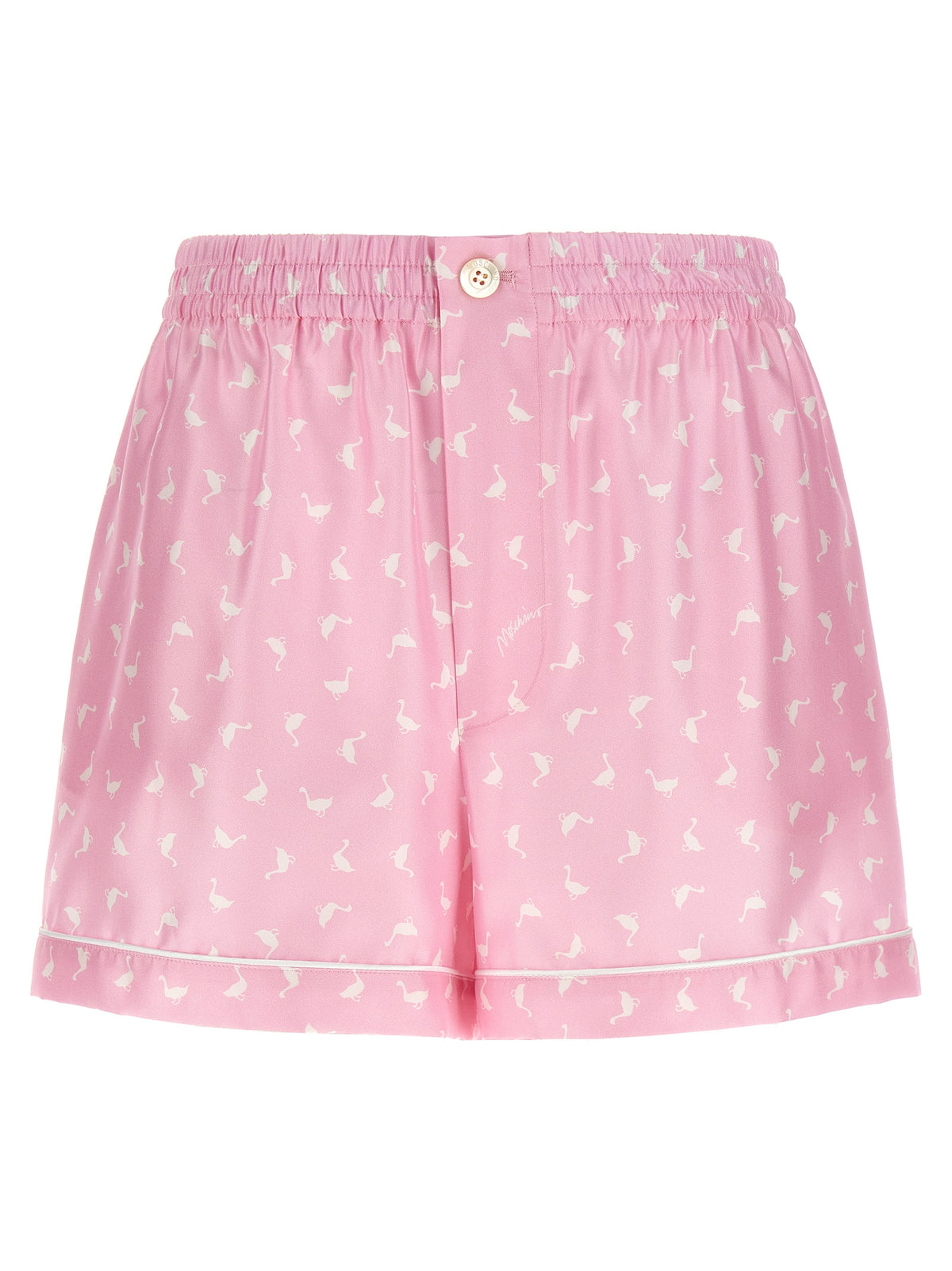 Moschino Multicolor Silk Bermuda Shorts