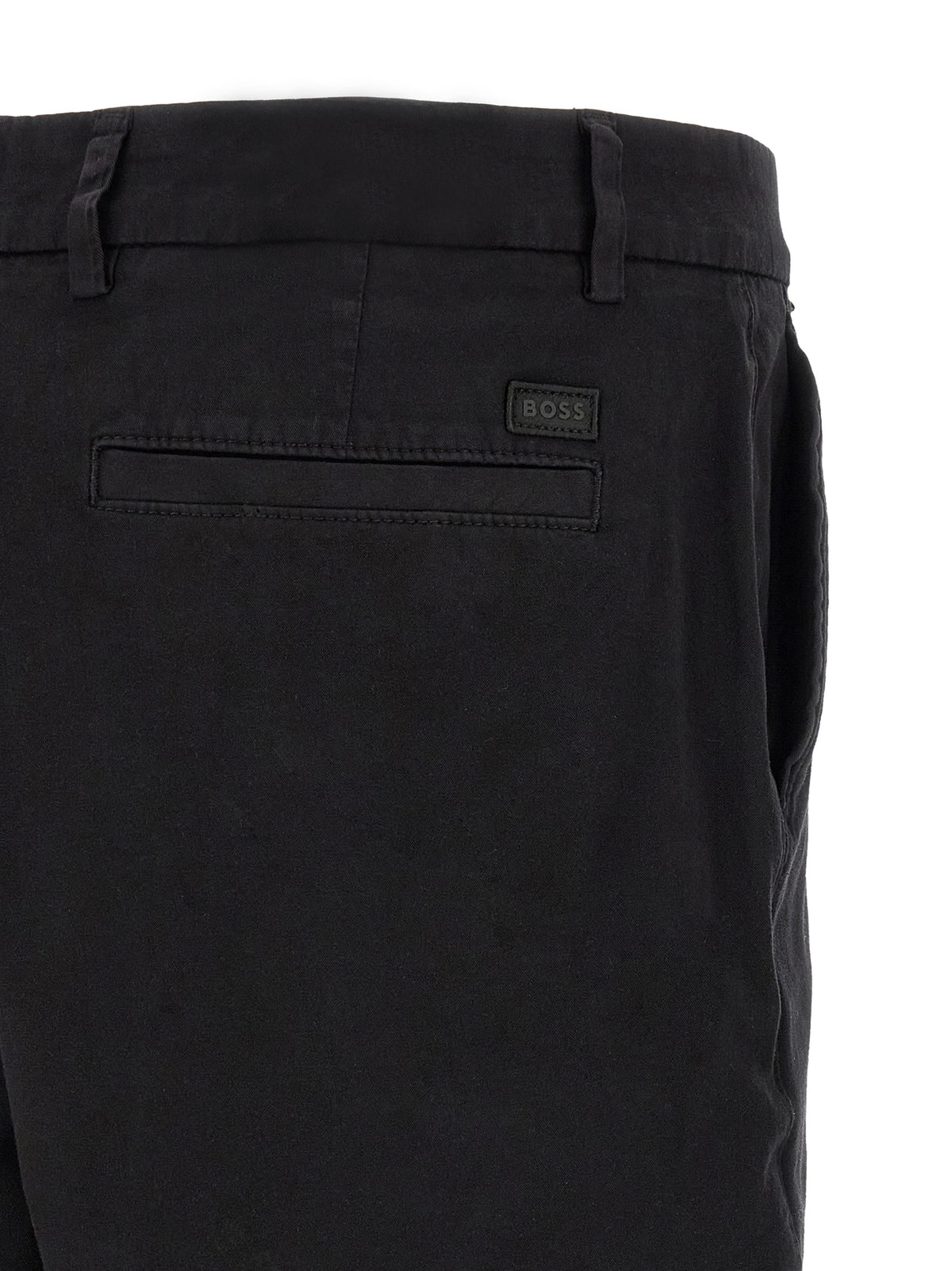Hugo Boss Black Cotton Bermuda Shorts