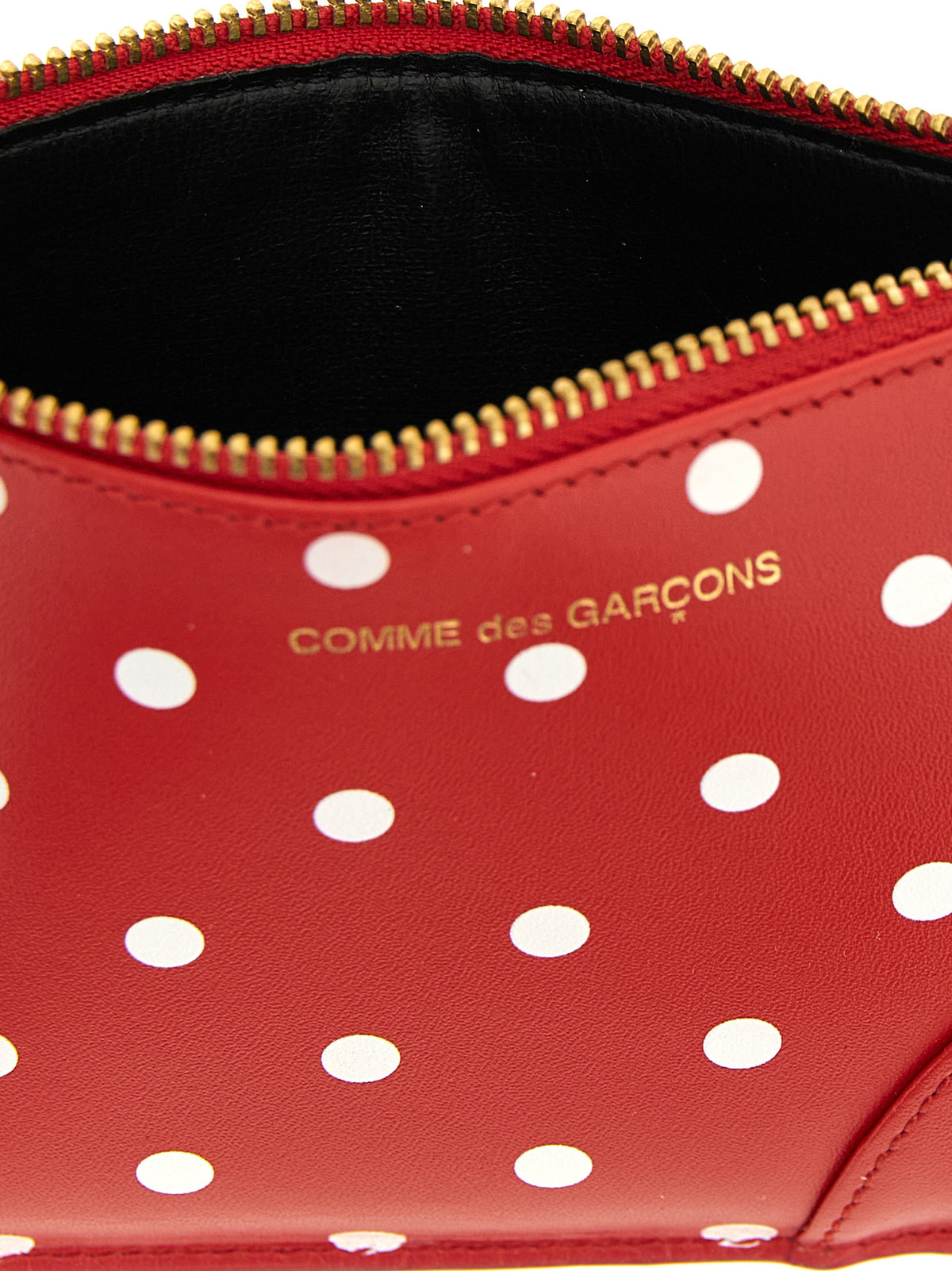 Comme Des Garçons Red Calfskin Cardholder