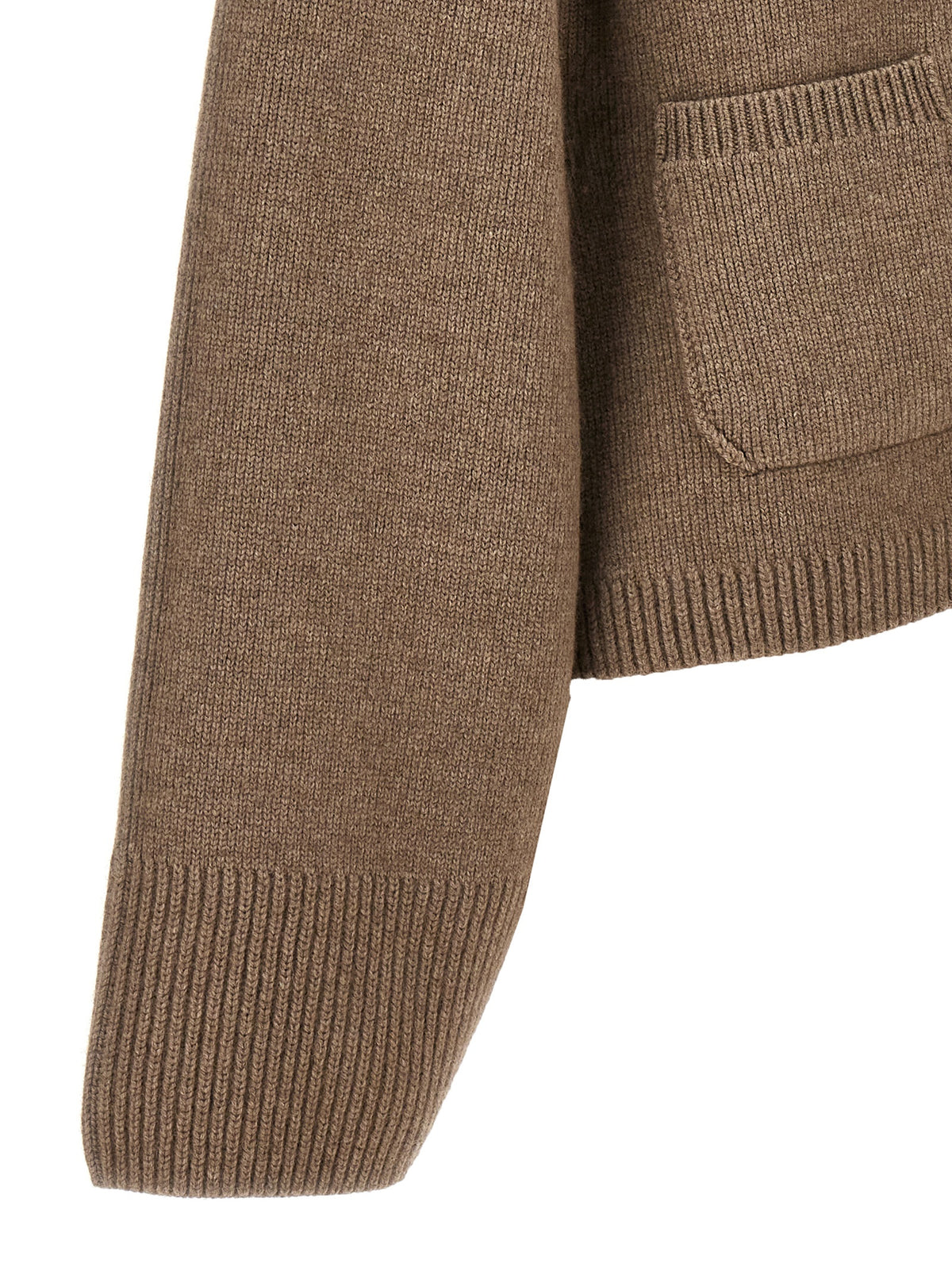 Khaite Brown Cashmere Cardigan