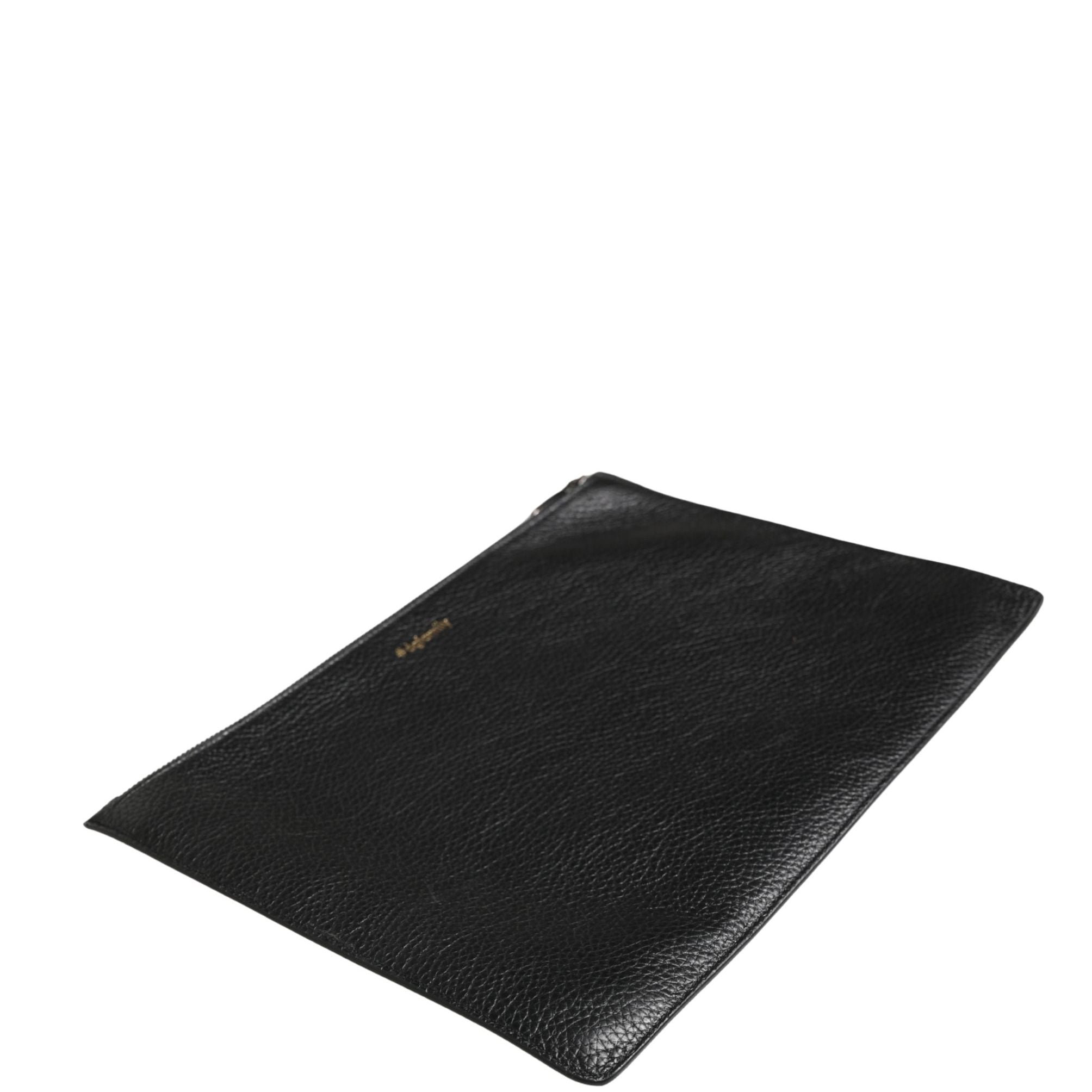 Dolce & Gabbana Black #DGFamily Embellished Leather Clutch Borse Bag