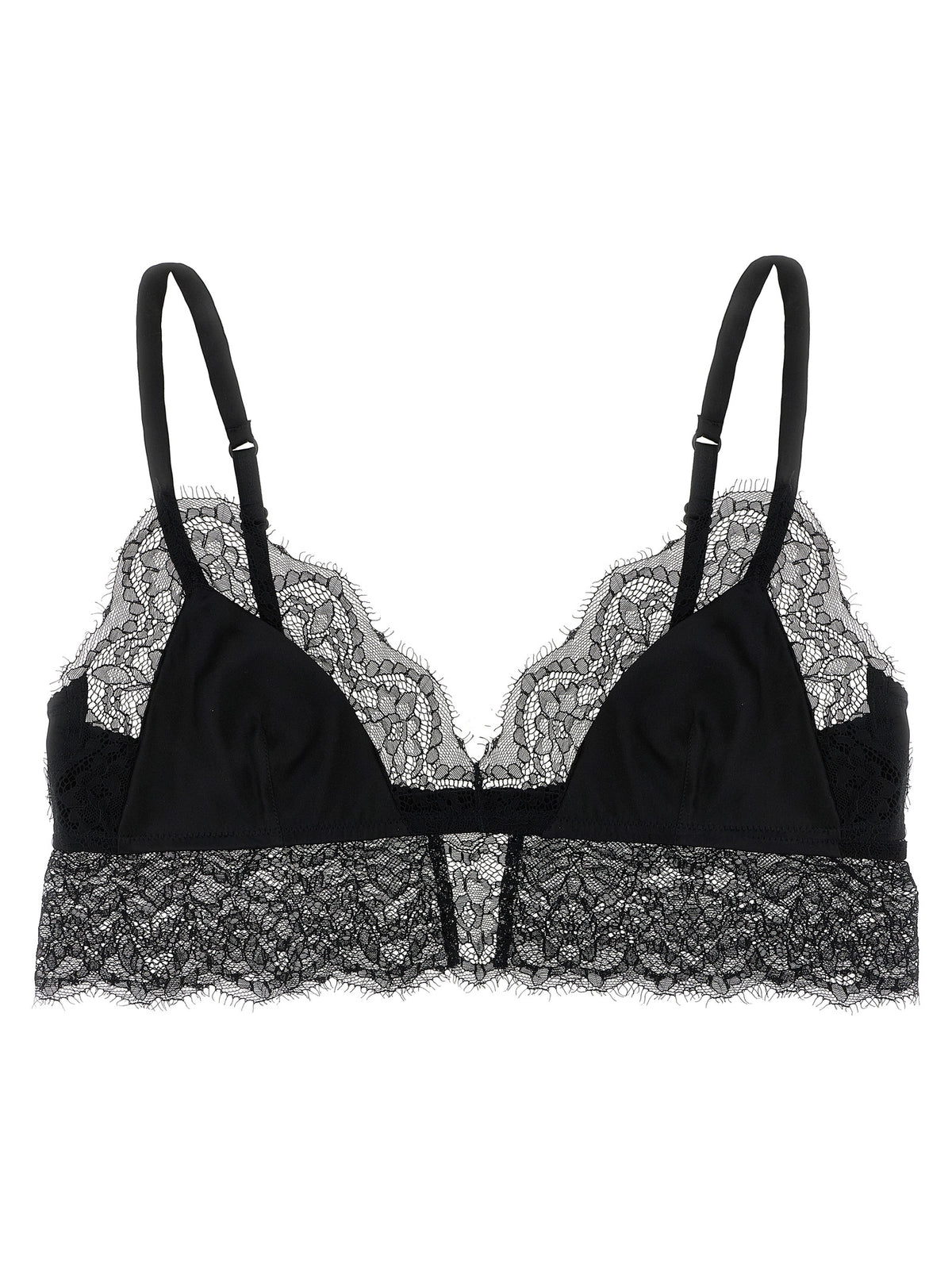 Dolce & Gabbana Black Silk Bra