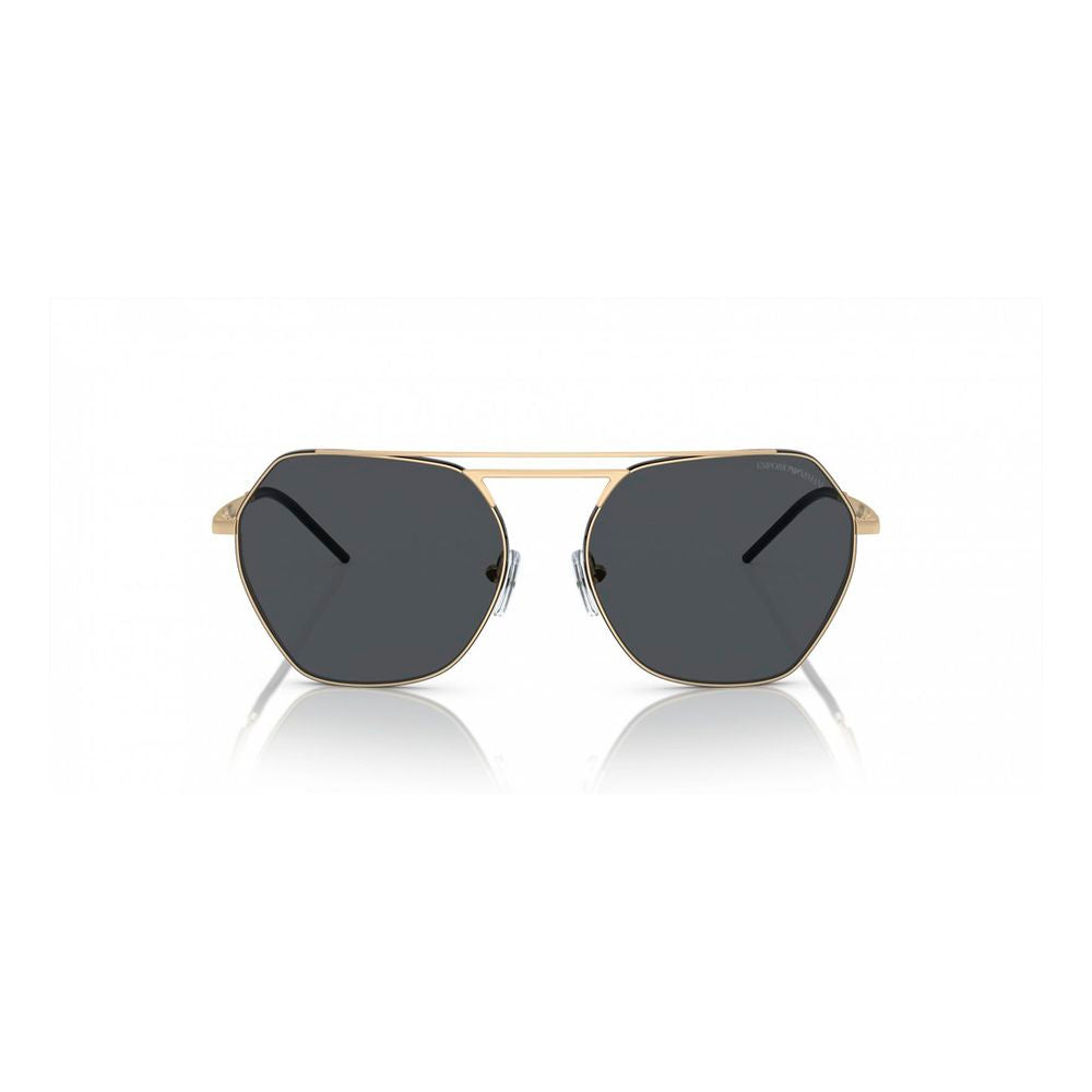 Emporio Armani Gold Metal Sunglasses