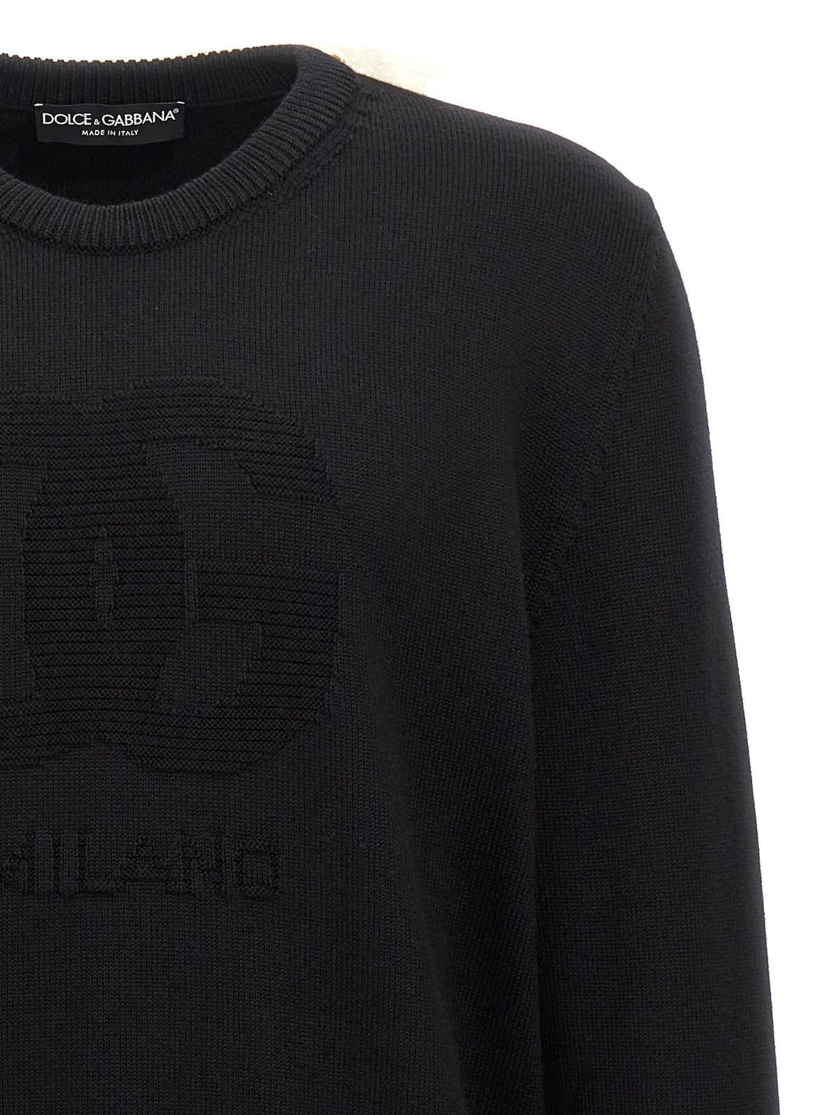 Dolce & Gabbana Black Virgin Wool Cardigan