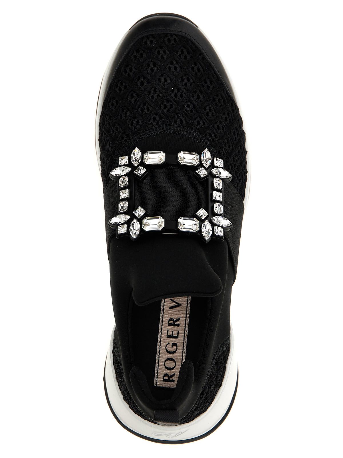 Roger Vivier Black Polyester Athletic Sneakers