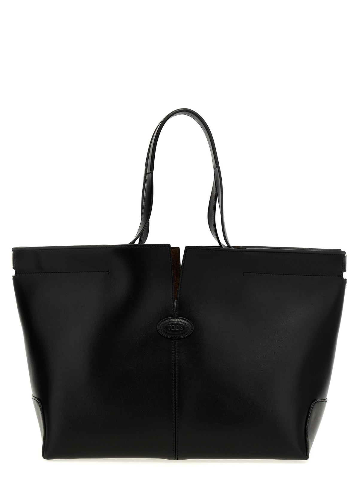 Tod's Black Calfskin Tote Bag