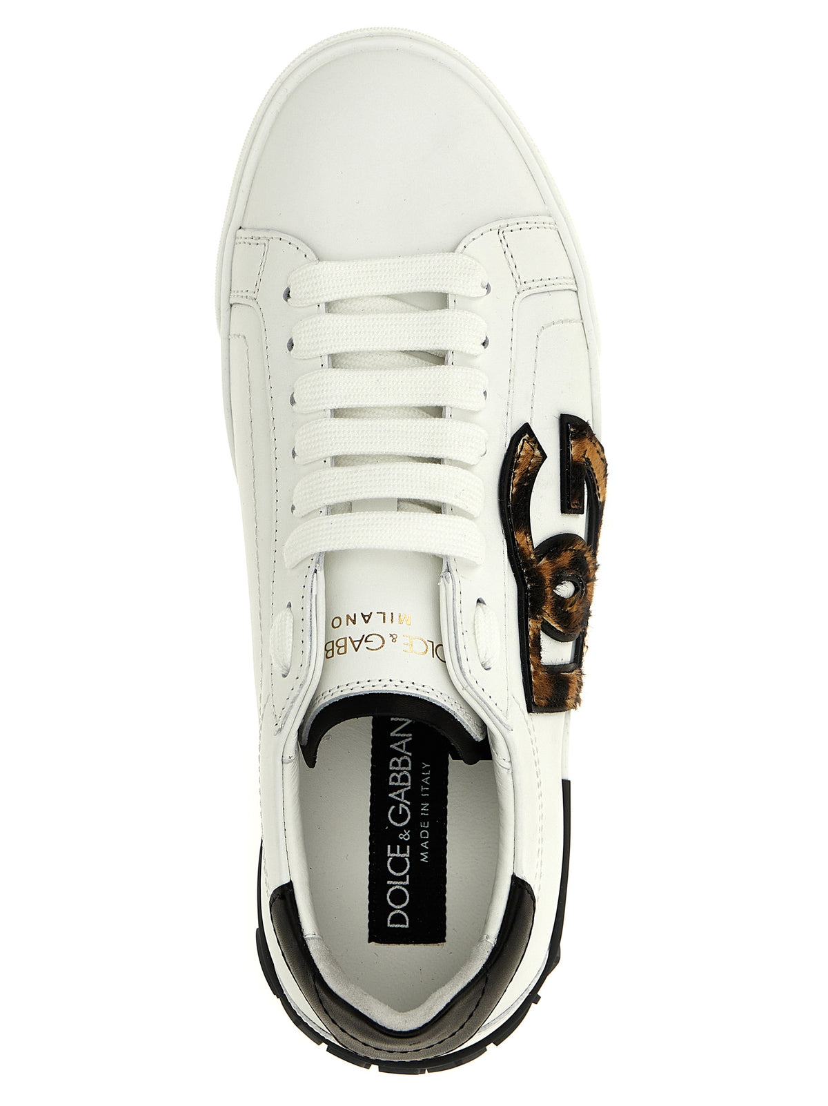 Dolce & Gabbana Multicolor Calfskin Low Top Sneakers