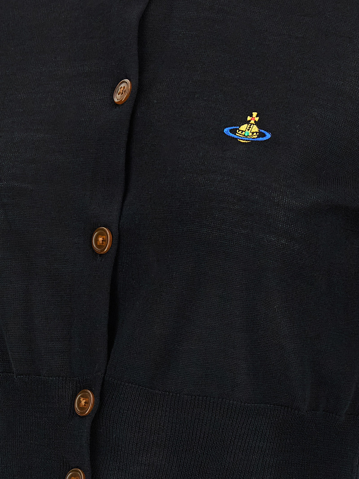 Vivienne Westwood Black Wool Cardigan