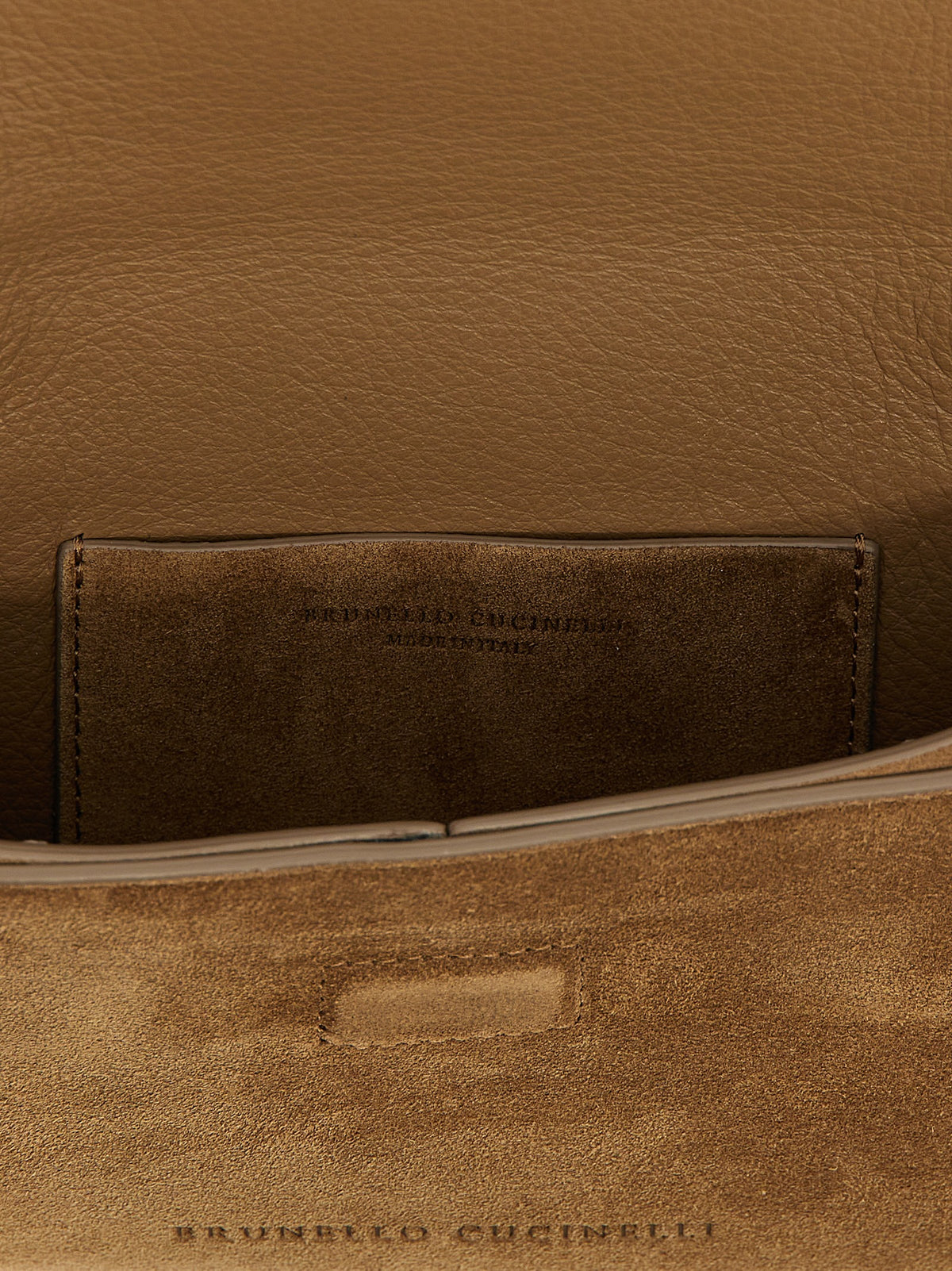 Brunello Cucinelli Brown Calfskin Clutch Bag