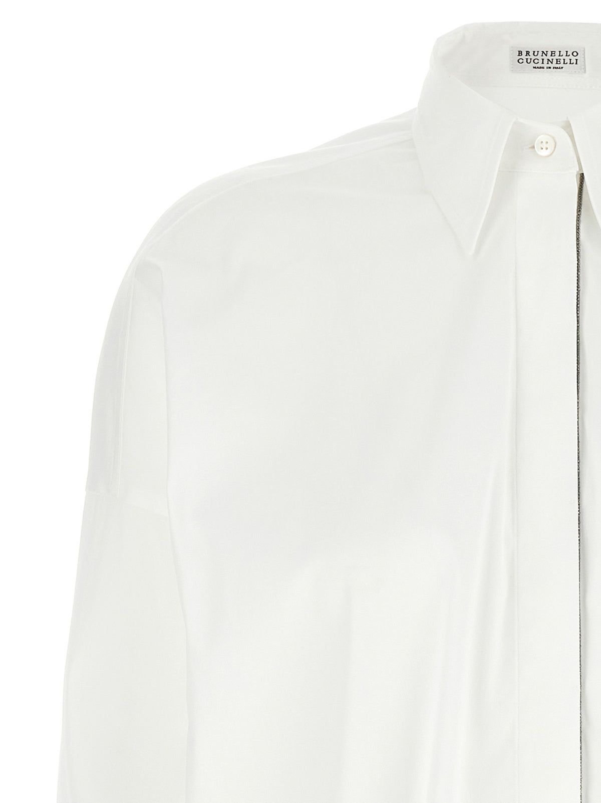 Brunello Cucinelli White Cotton Blouse