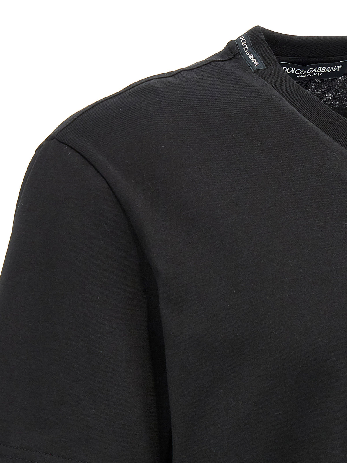 Dolce & Gabbana Black Cotton T-Shirt