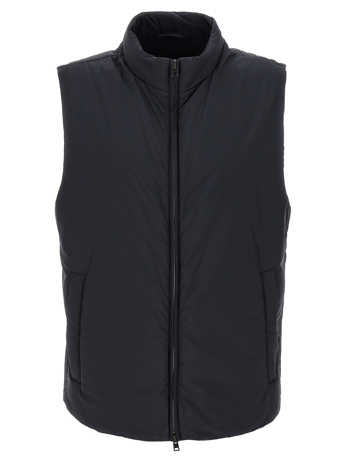 Herno Black Polyamide Sleeveless Jacket