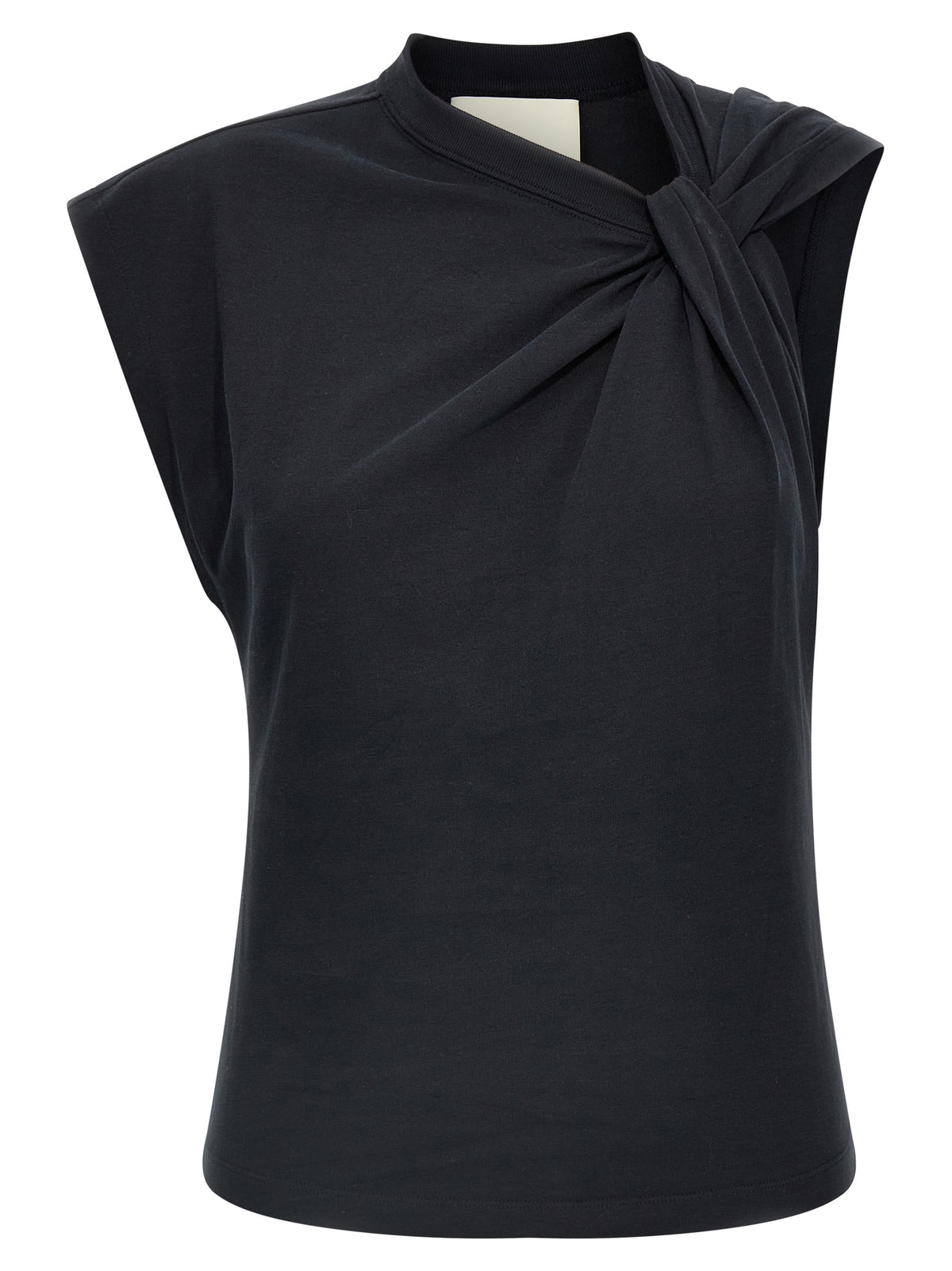 Isabel Marant Black Cotton Sleeveles T-Shirt