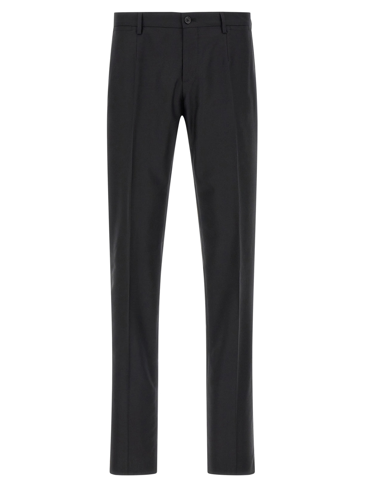 Dolce & Gabbana Black Virgin Wool Two-Piece Suit