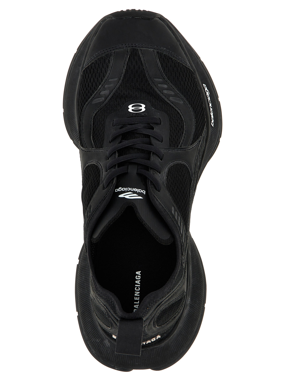 Balenciaga Black Polyester Athletic Sneakers