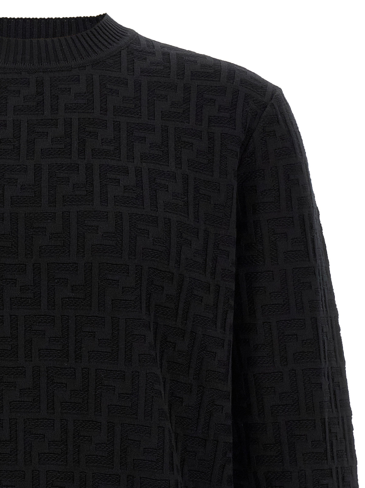 Fendi Black Cotton Cardigan