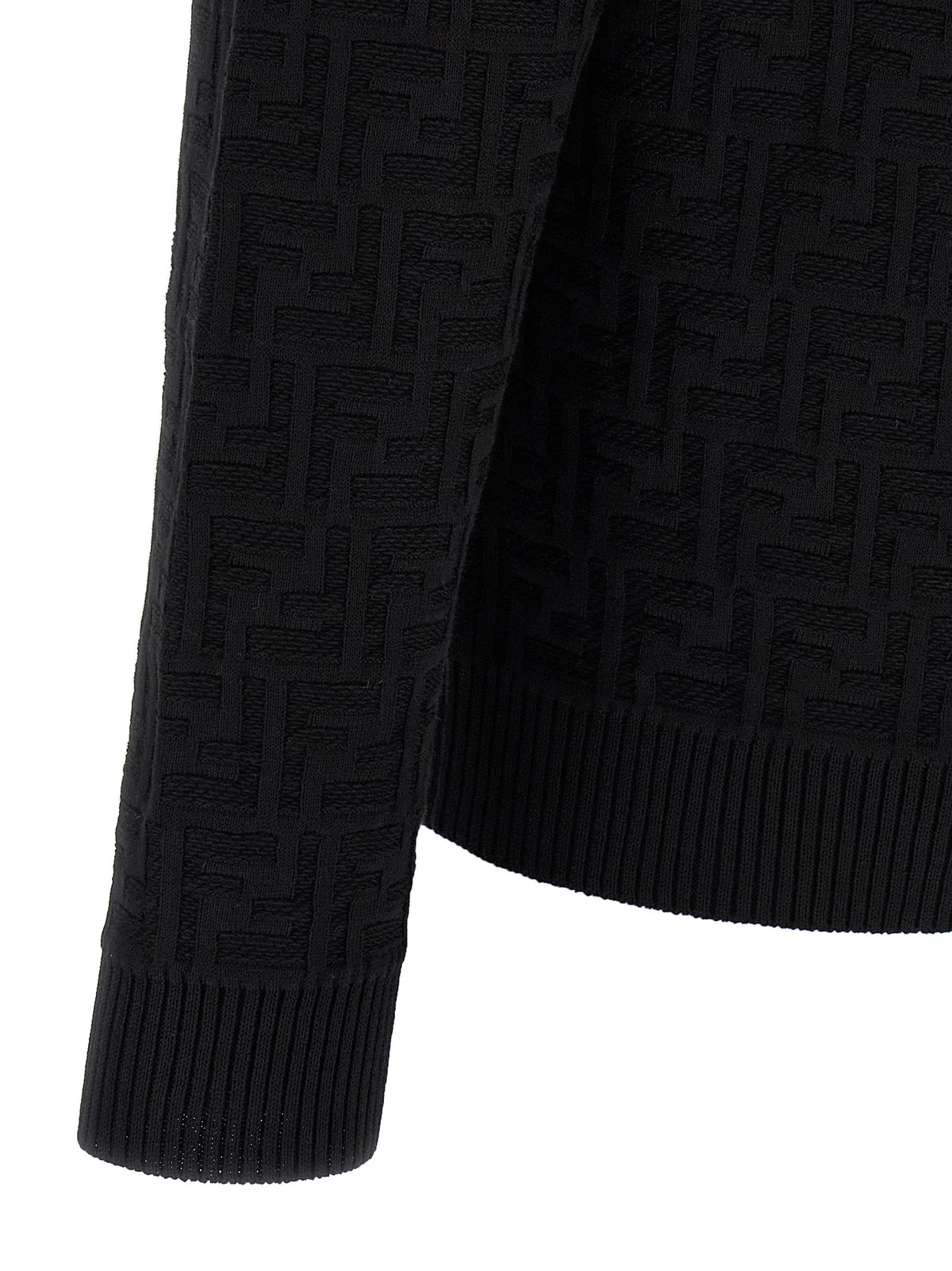 Fendi Black Cotton Cardigan