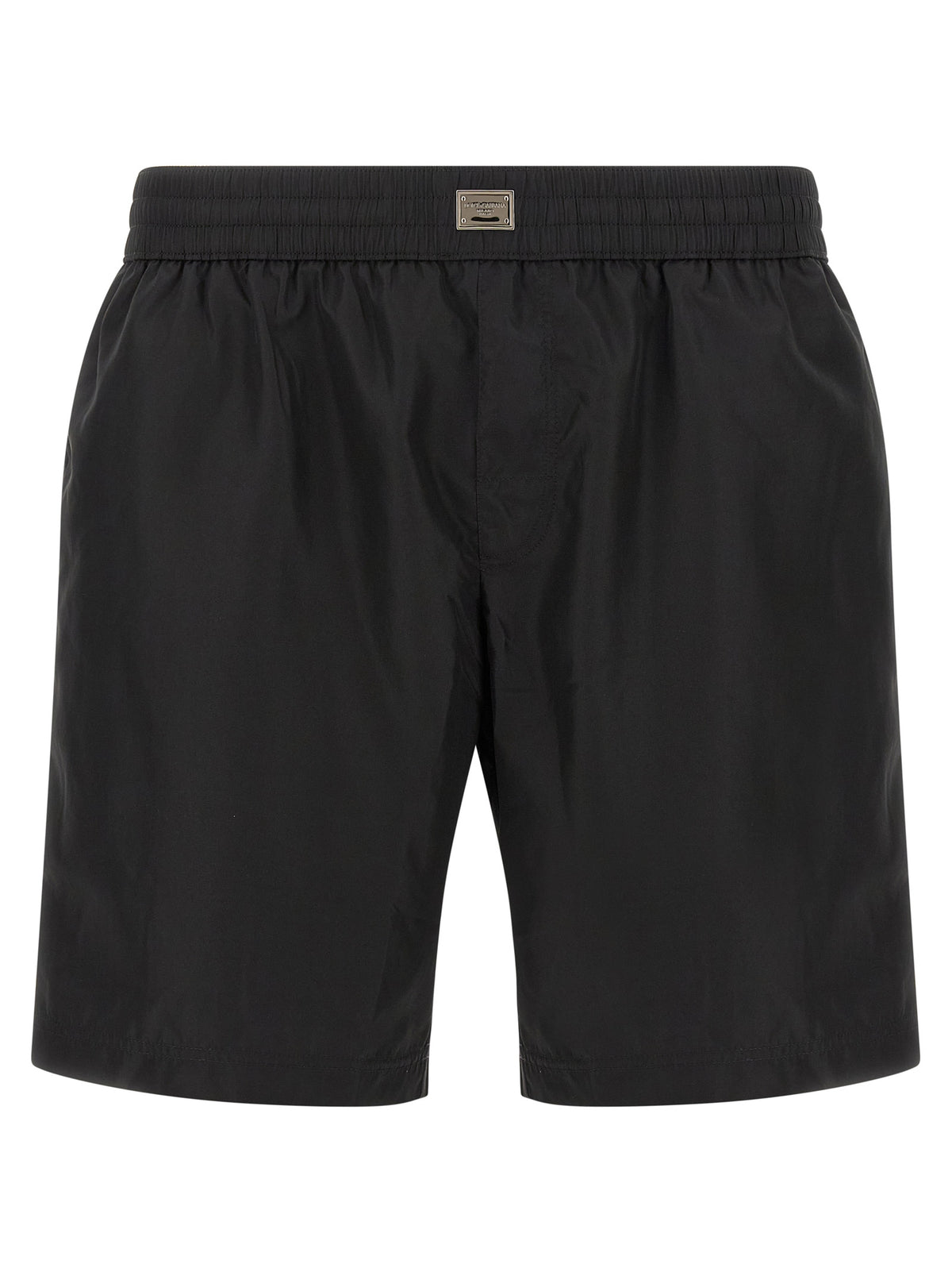 Dolce & Gabbana Black Polyamide Swim Shorts