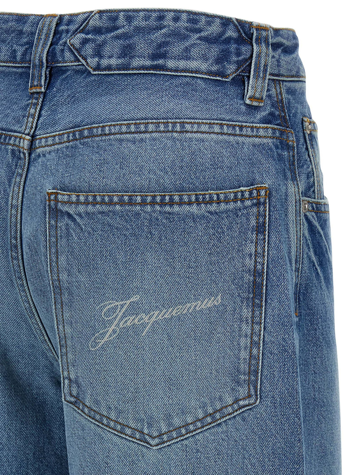 Jacquemus Blue Cotton Jeans Denim