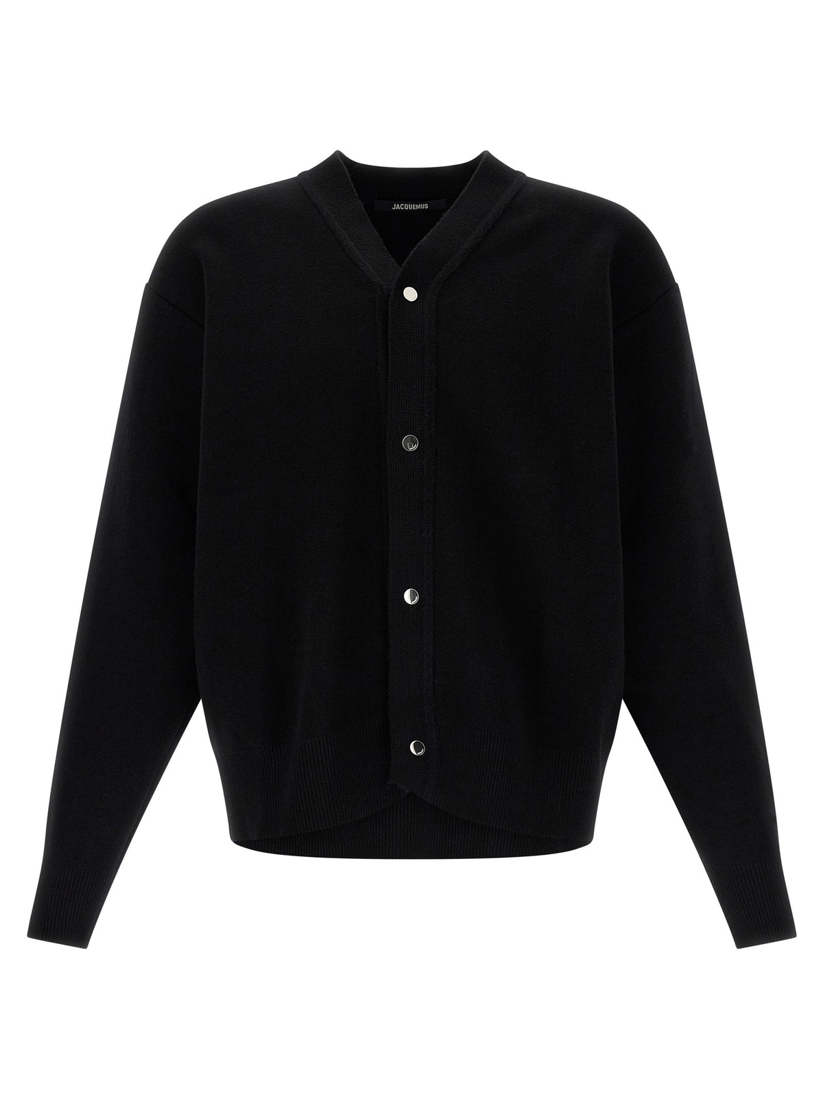 Jacquemus Black Merino Wool Cardigan