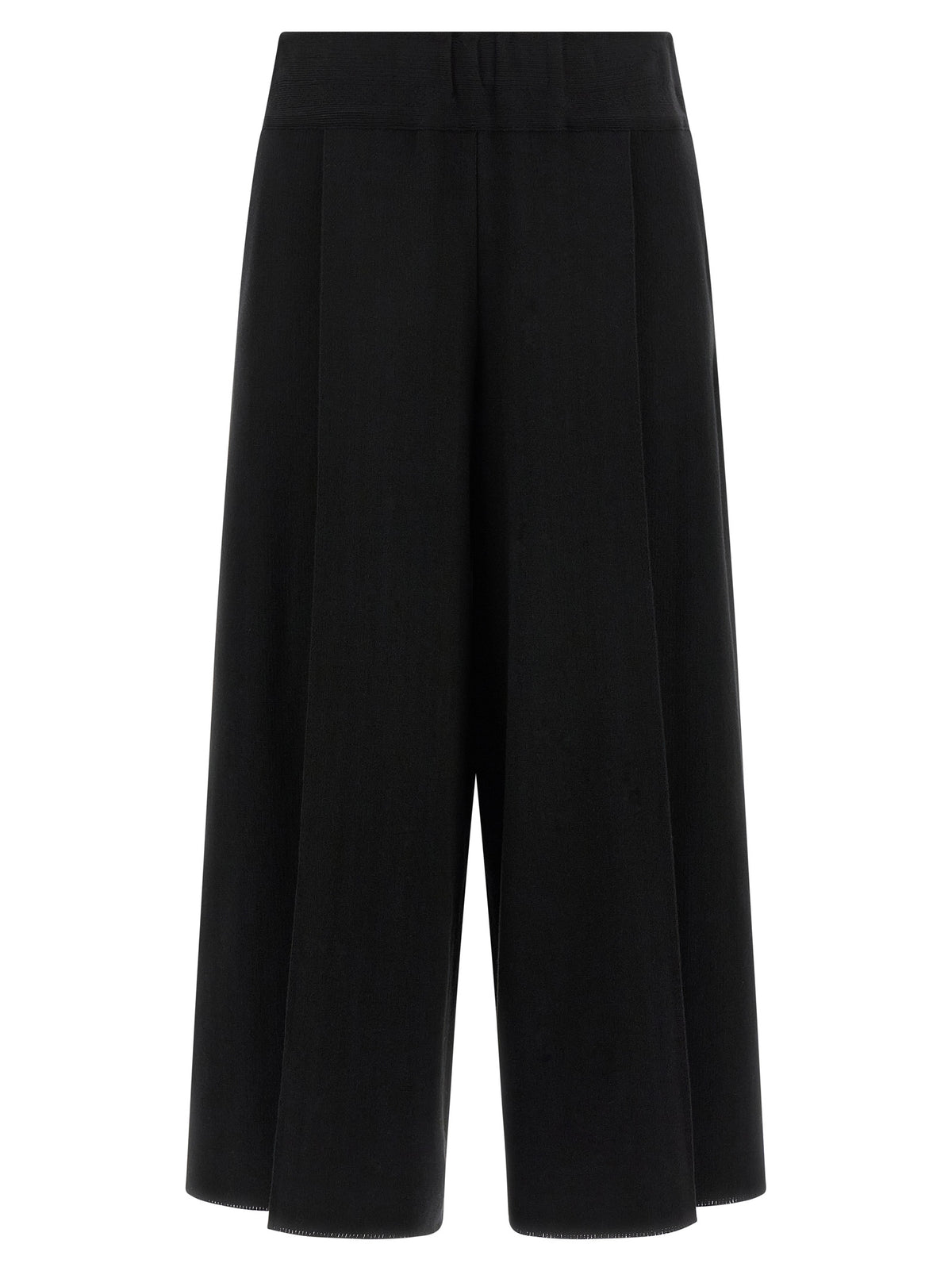 Issey Miyake Black Cotton Casual Pants