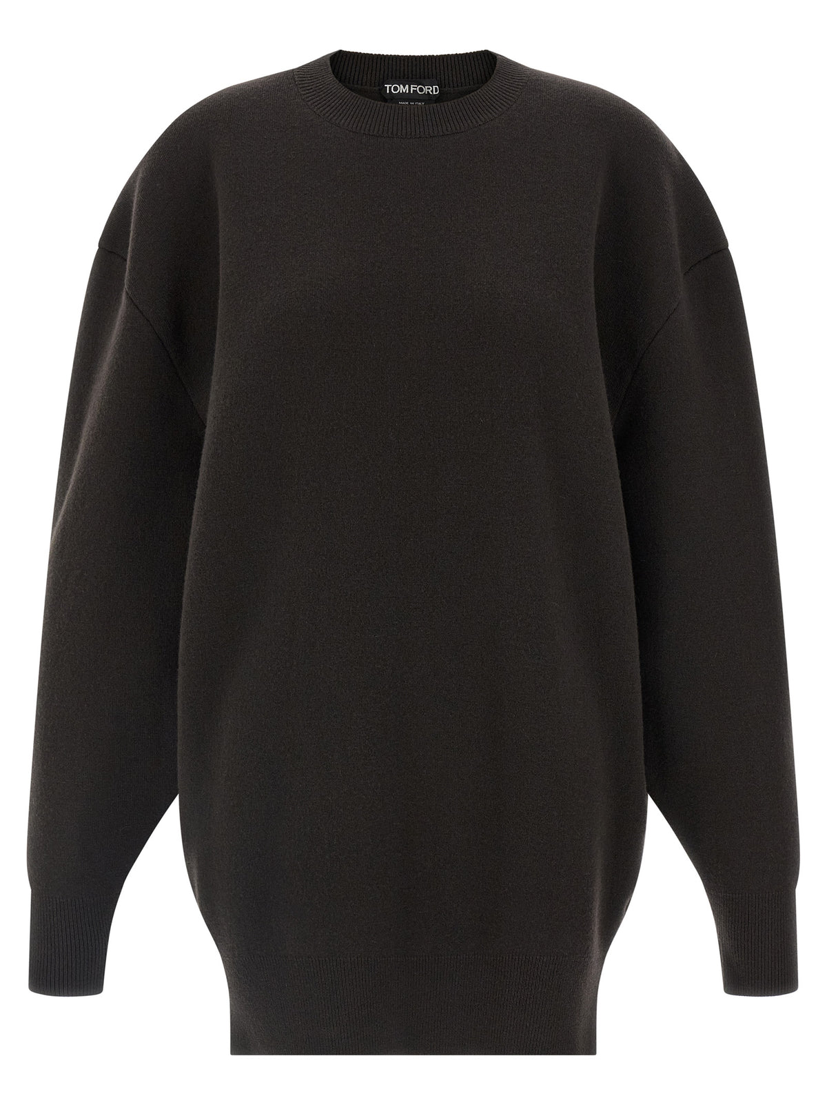 Tom Ford Brown Virgin Wool Short Dress