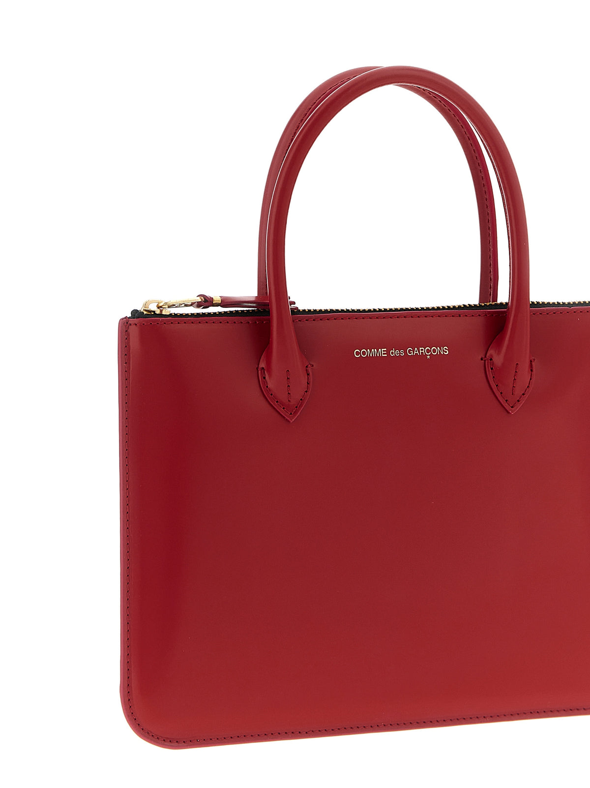 Comme Des Garçons Red Cowhide Handbag