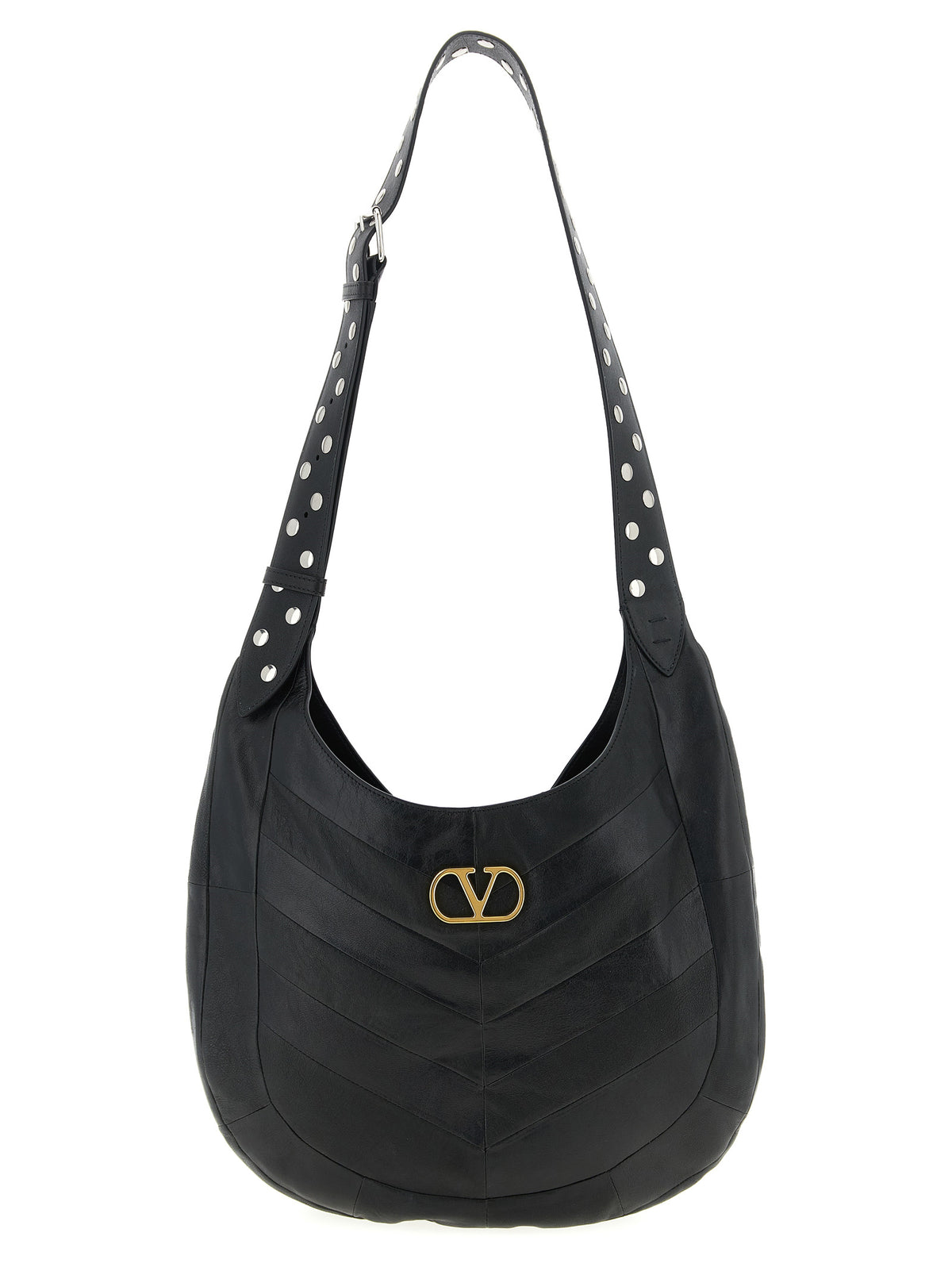 Valentino Garavani Black Lamb Leather Shoulder Bag