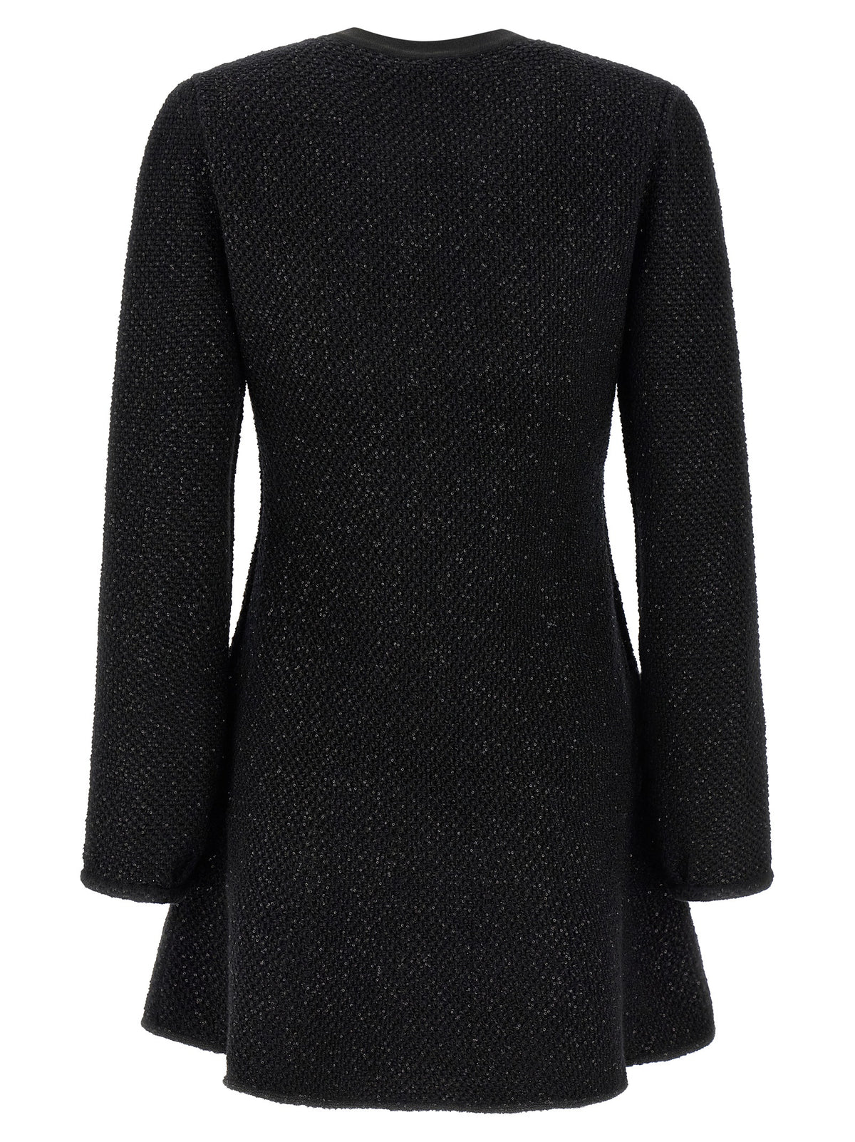 Self-Portrait Black Cotton Short Dress