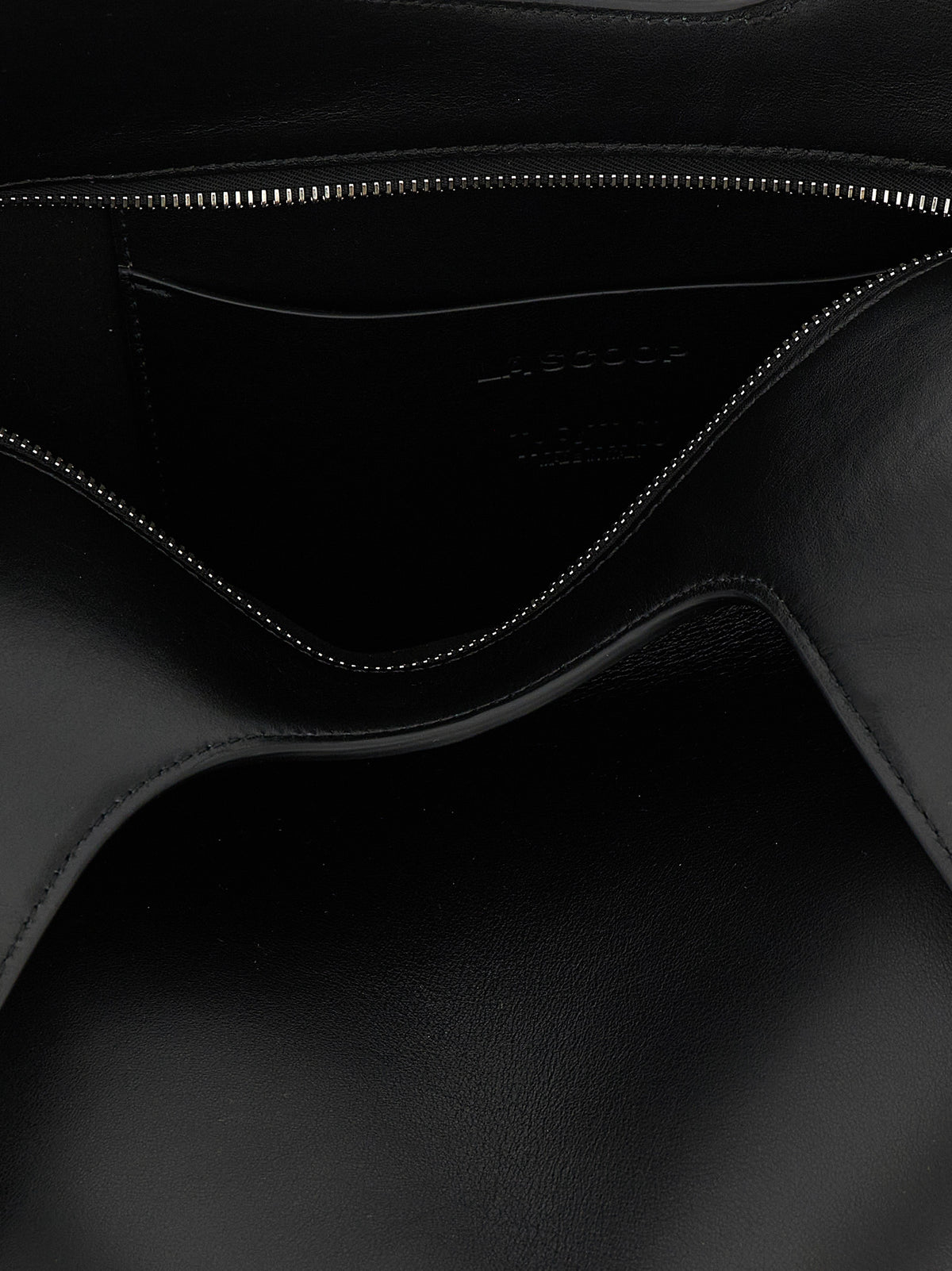 The Attico Black Calfskin Shoulder Bag