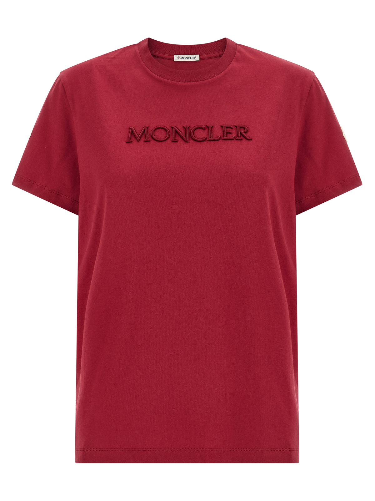 Moncler Red Cotton T-Shirt