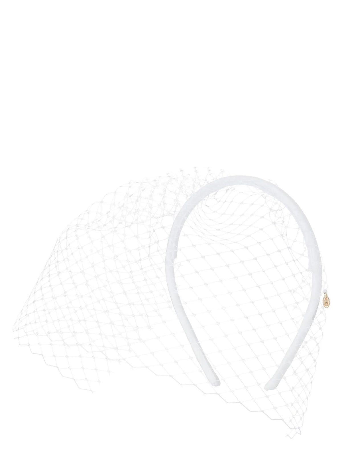 Maison Michel White Polyamide Headband