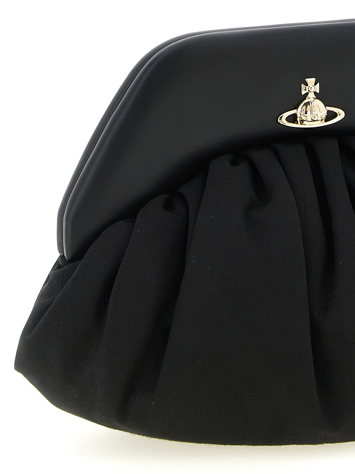 Vivienne Westwood Black Viscose Clutch Bag