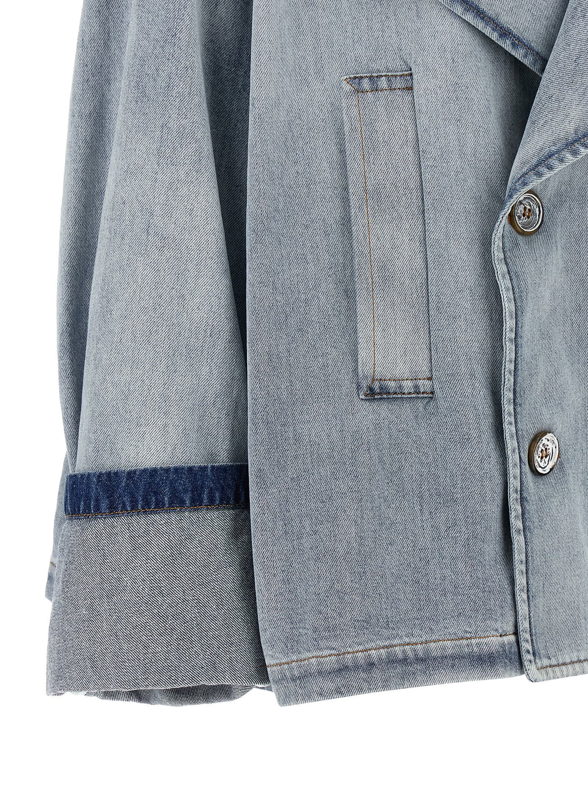 MM6 Maison Margiela Blue Cotton Denim Jacket